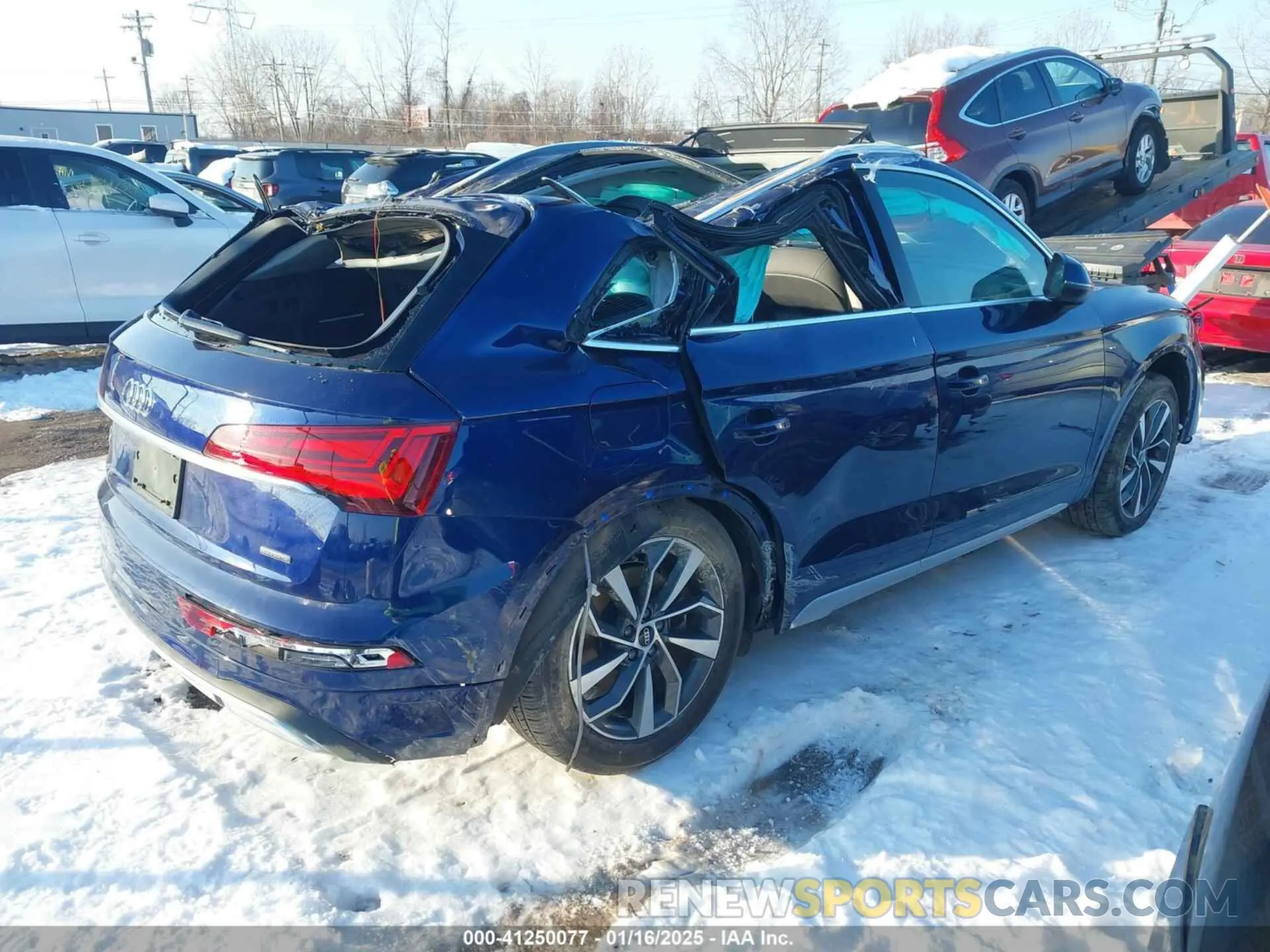 4 fotografías del automóvil dañado WA1BAAFY3M2085431 AUDI Q5 2021