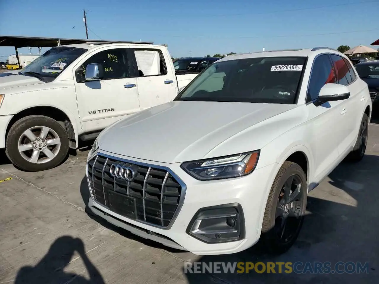 2 fotografías del automóvil dañado WA1BAAFY4M2020684 AUDI Q5 2021