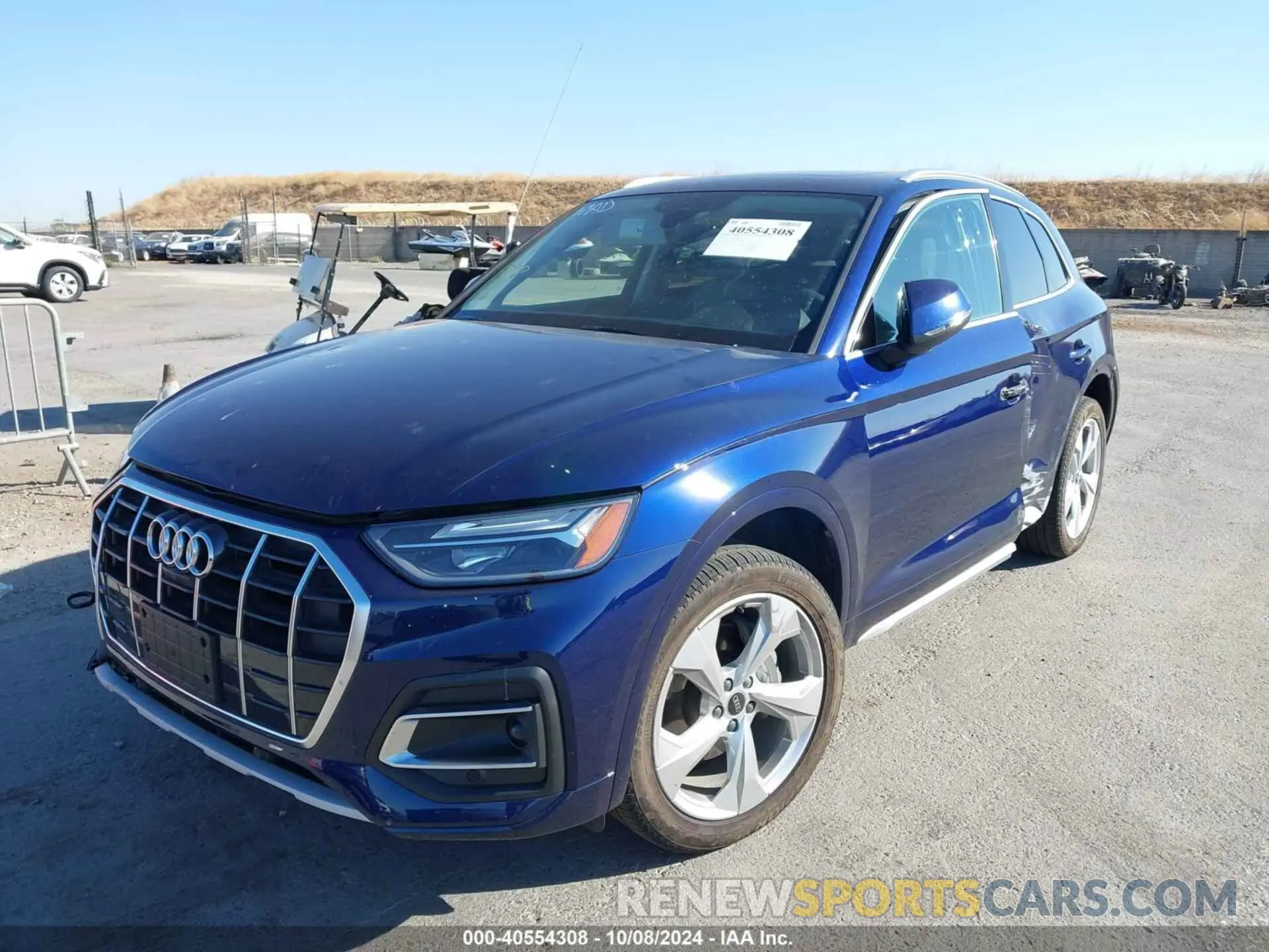 2 fotografías del automóvil dañado WA1BAAFY4M2028350 AUDI Q5 2021