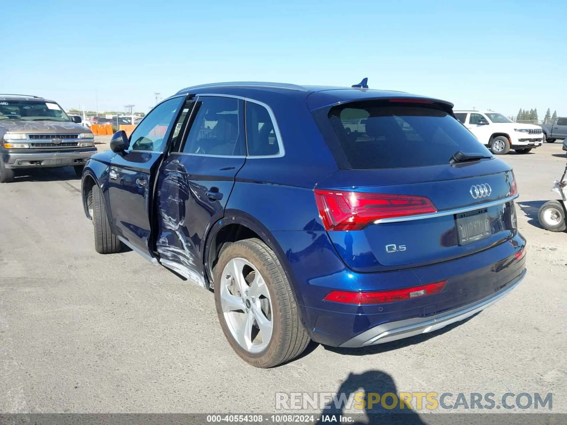3 fotografías del automóvil dañado WA1BAAFY4M2028350 AUDI Q5 2021