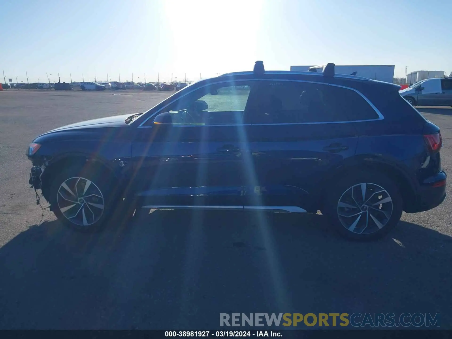 14 fotografías del automóvil dañado WA1BAAFY4M2115469 AUDI Q5 2021
