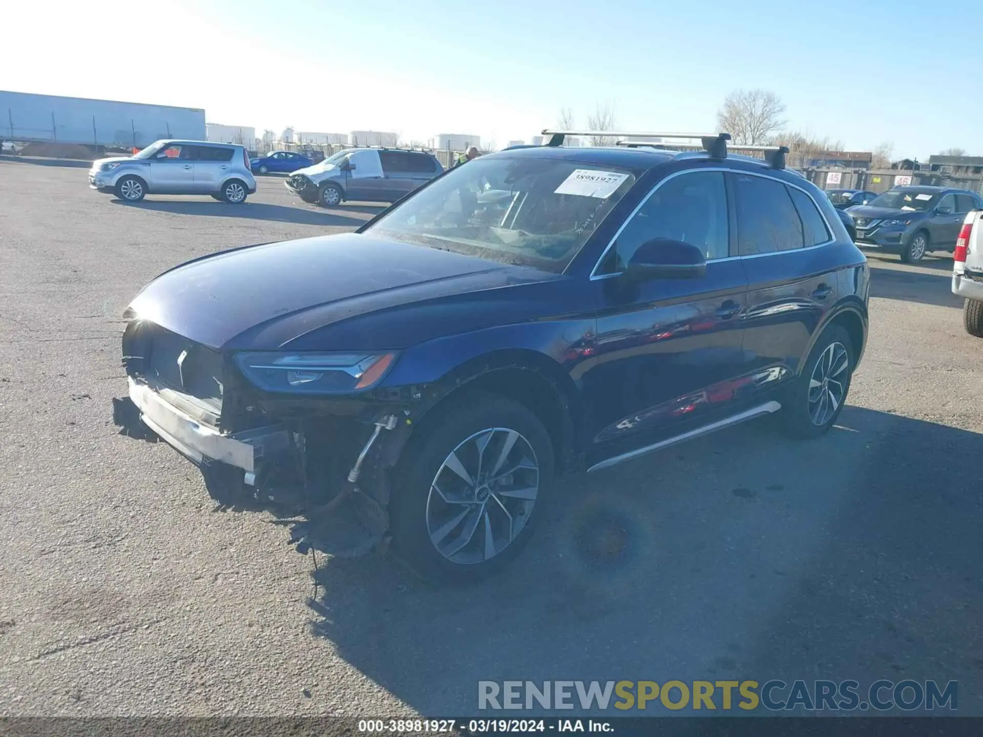 2 fotografías del automóvil dañado WA1BAAFY4M2115469 AUDI Q5 2021