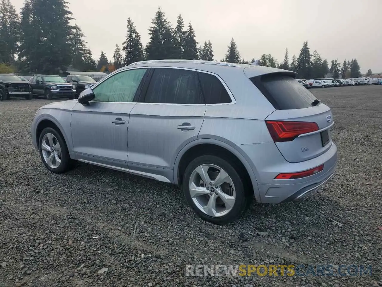2 fotografías del automóvil dañado WA1BAAFY5M2063415 AUDI Q5 2021