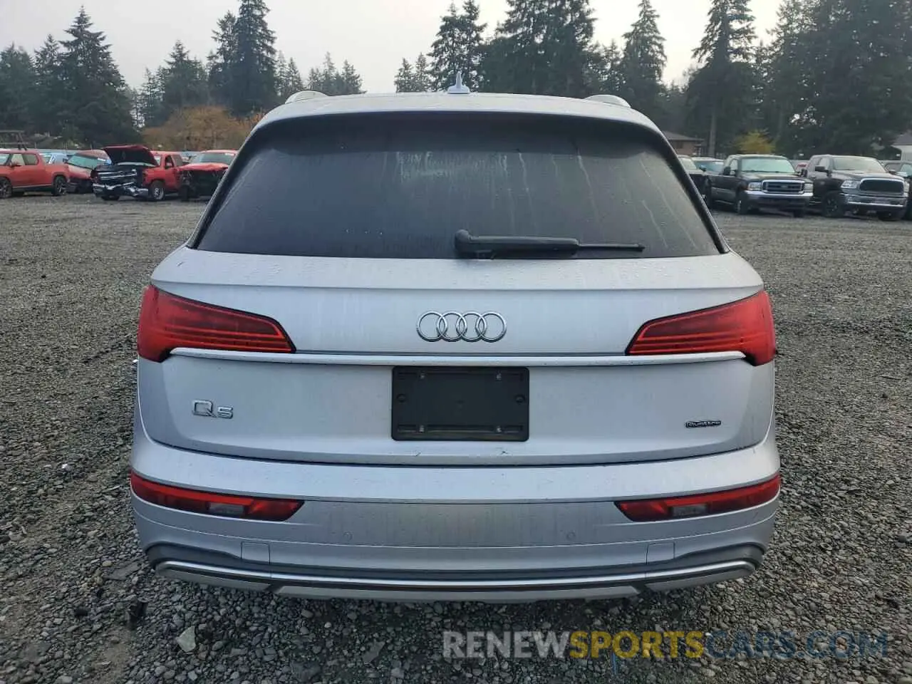 6 fotografías del automóvil dañado WA1BAAFY5M2063415 AUDI Q5 2021