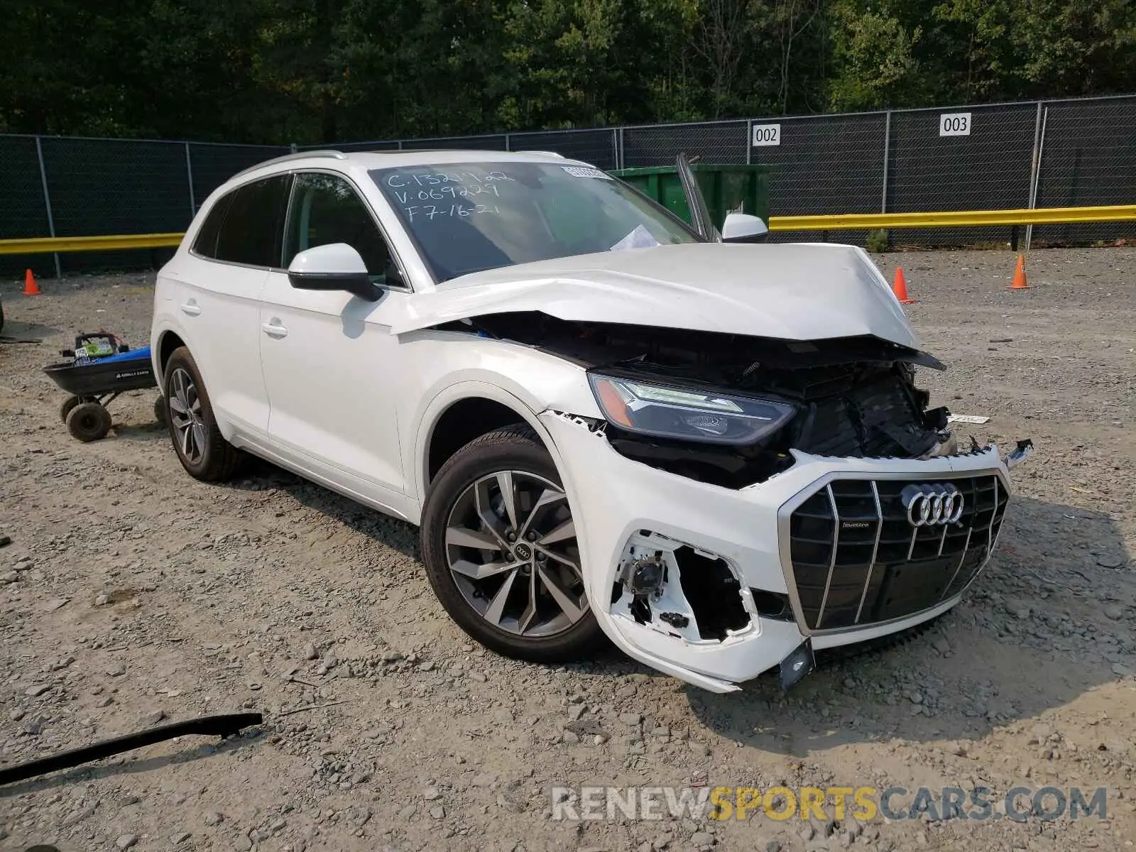 1 fotografías del automóvil dañado WA1BAAFY5M2069229 AUDI Q5 2021