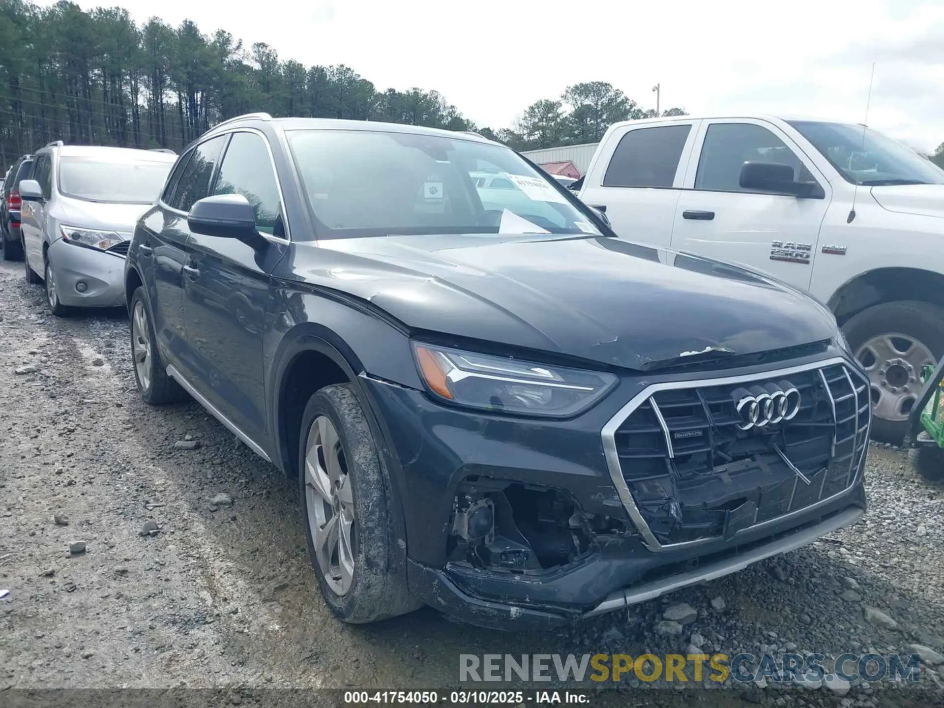 13 fotografías del automóvil dañado WA1BAAFY6M2092843 AUDI Q5 2021