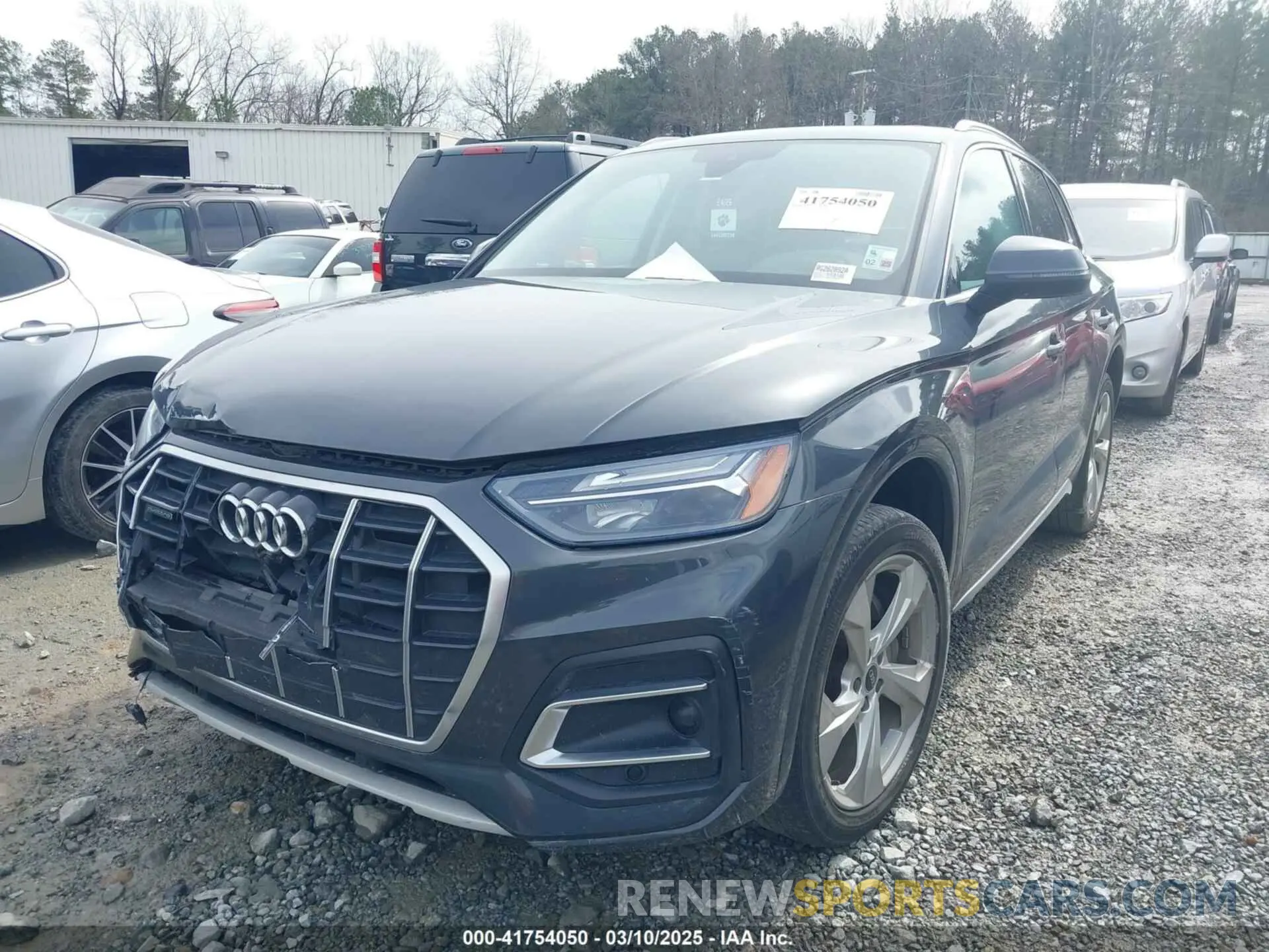 2 fotografías del automóvil dañado WA1BAAFY6M2092843 AUDI Q5 2021