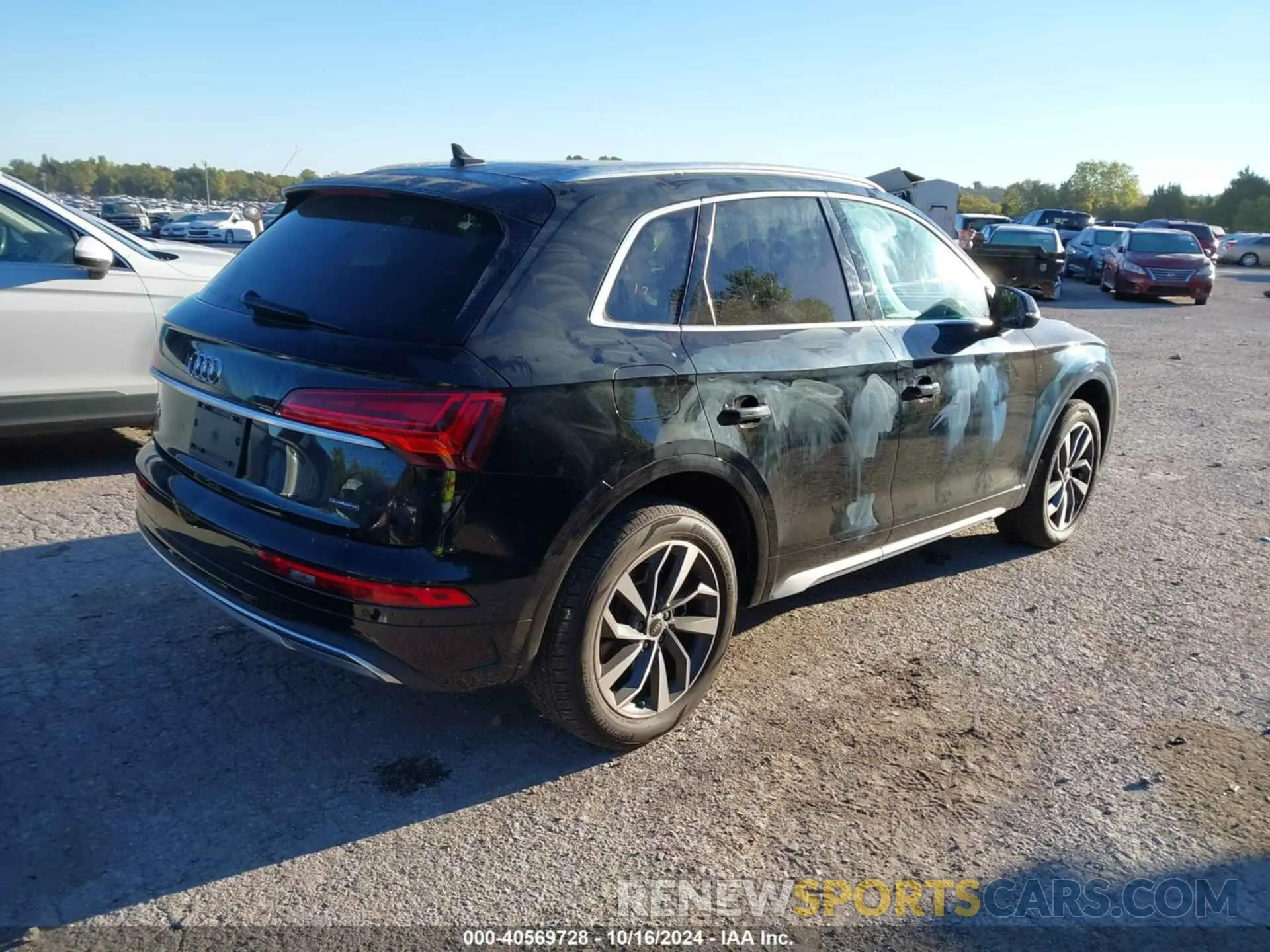 4 fotografías del automóvil dañado WA1BAAFY6M2116929 AUDI Q5 2021