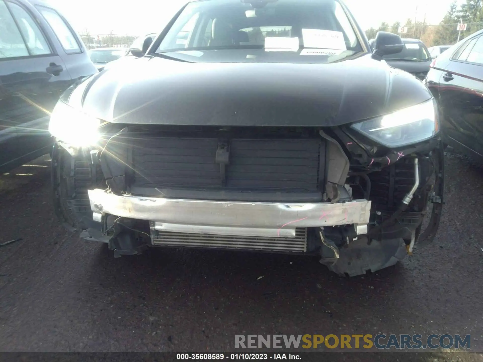 6 fotografías del automóvil dañado WA1BAAFY7M2016788 AUDI Q5 2021