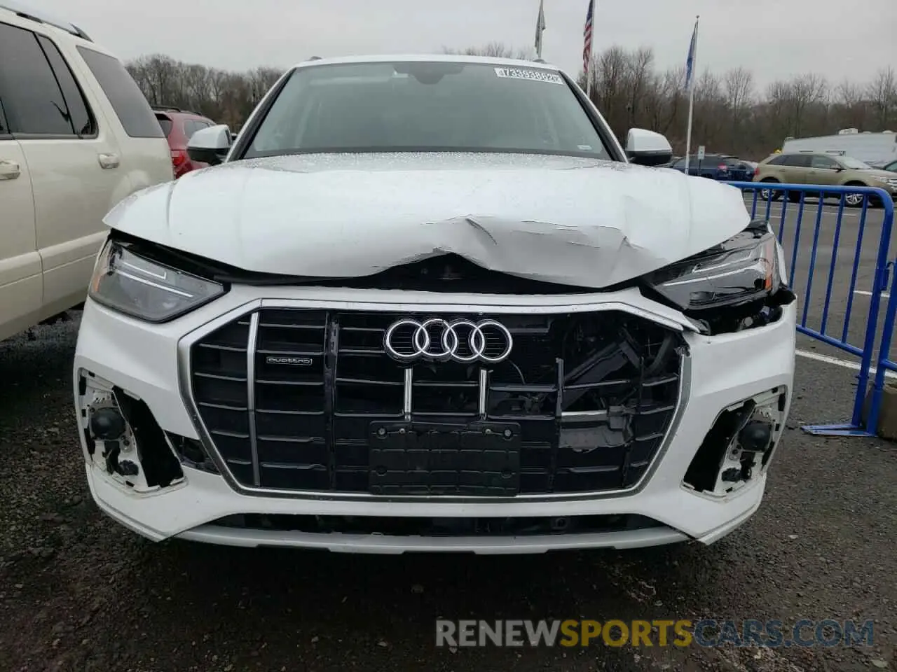 5 fotografías del automóvil dañado WA1BAAFY7M2018914 AUDI Q5 2021