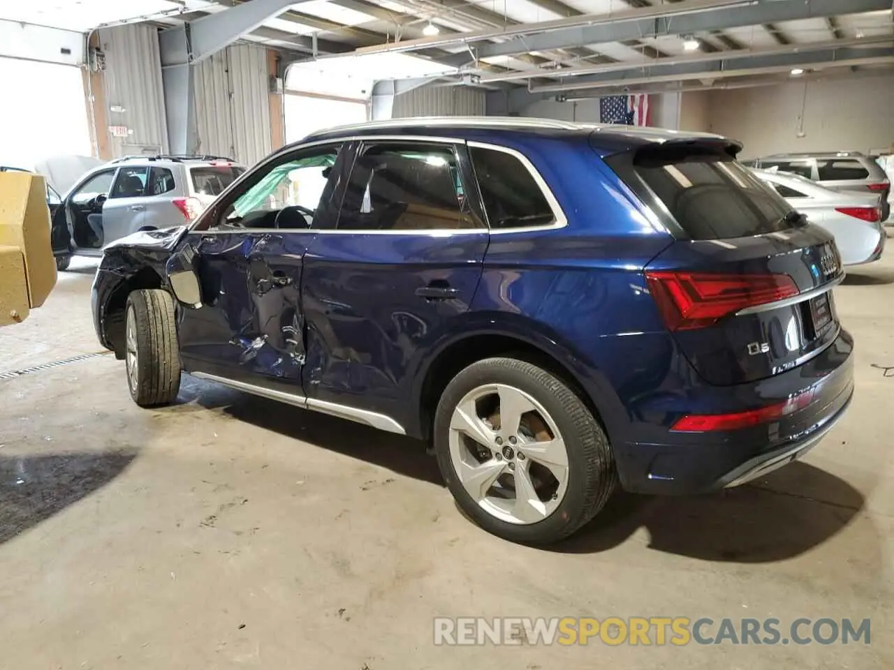 2 fotografías del automóvil dañado WA1BAAFY7M2030867 AUDI Q5 2021