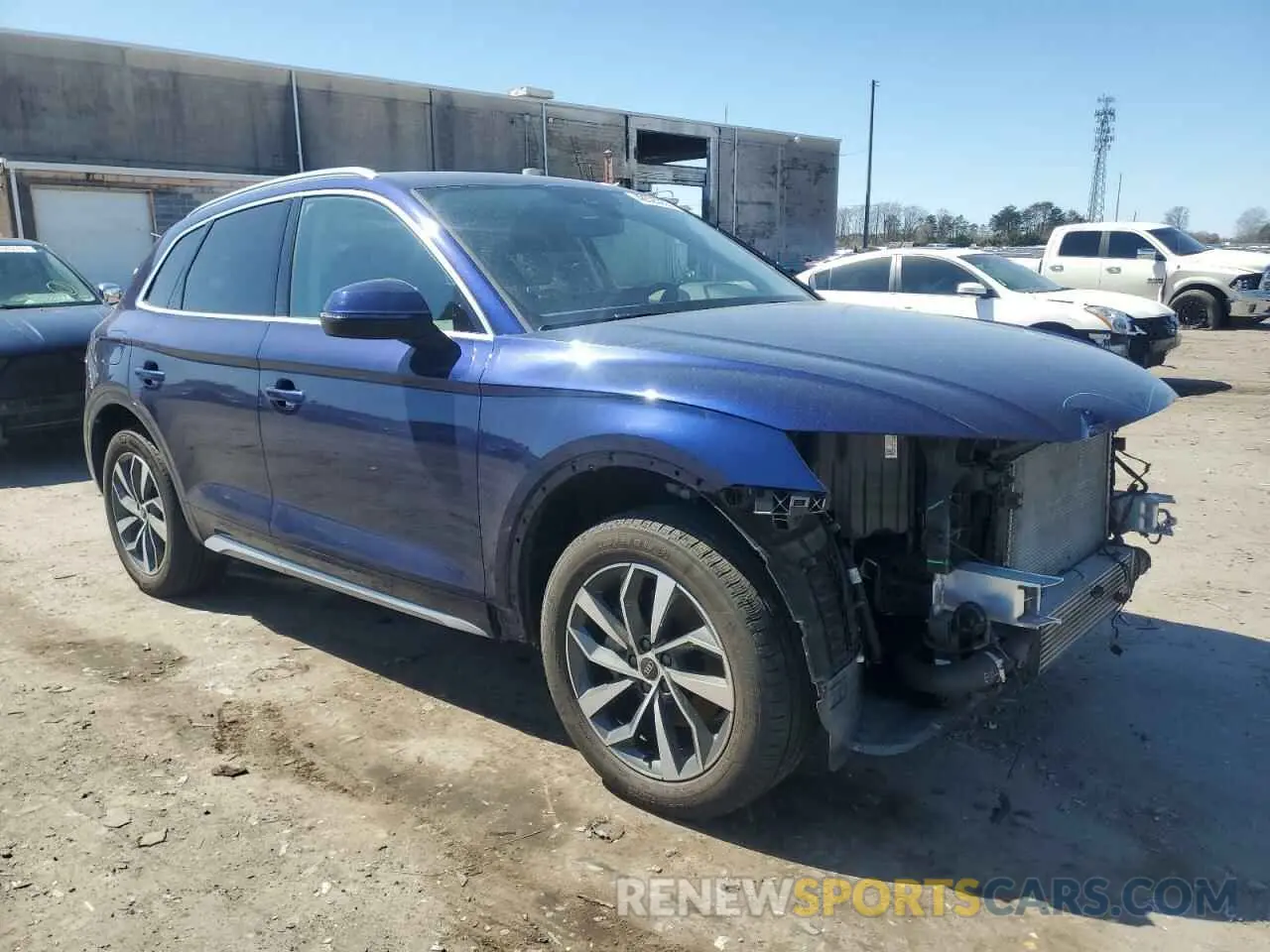 4 fotografías del automóvil dañado WA1BAAFY7M2059902 AUDI Q5 2021