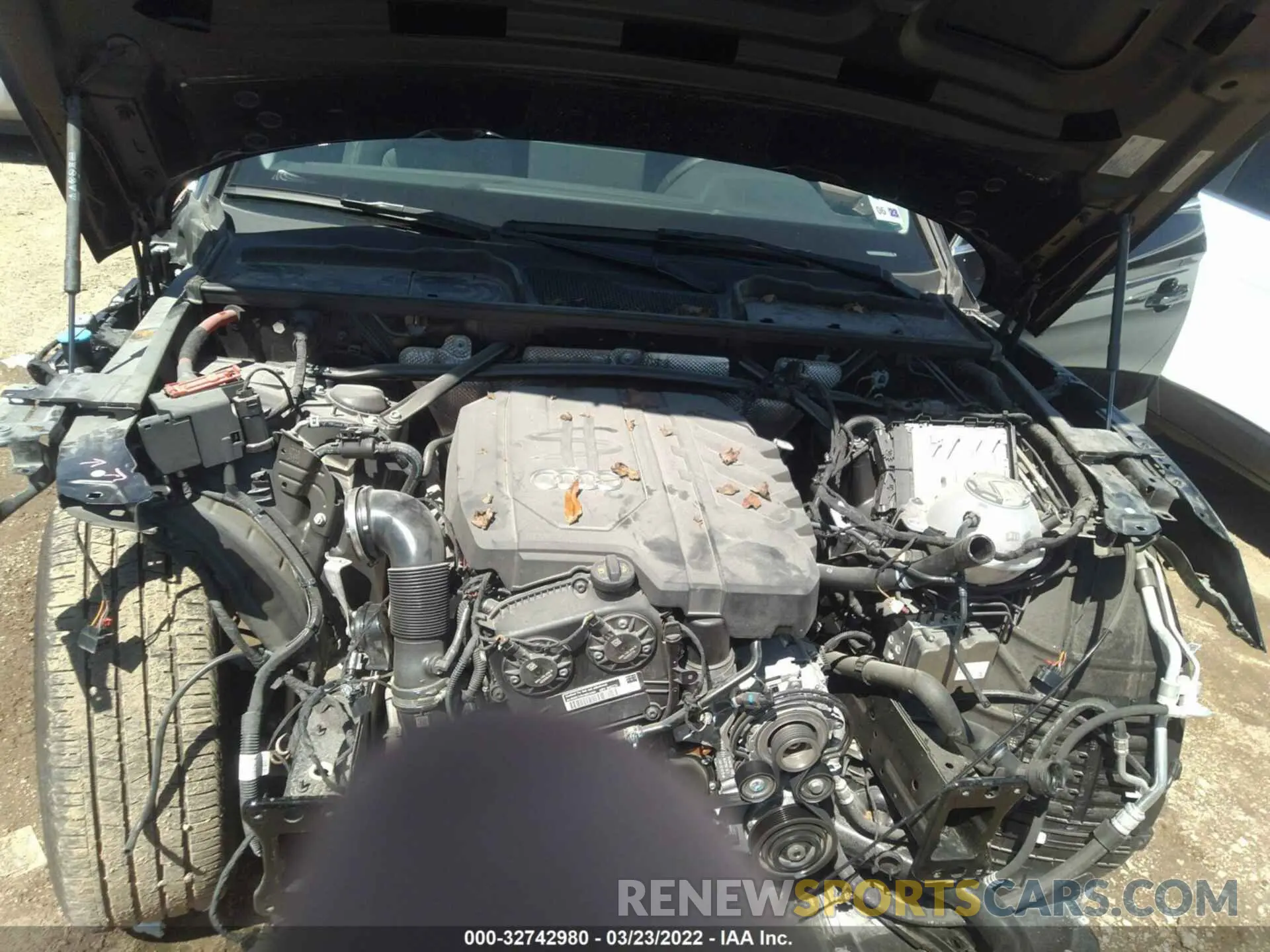 10 fotografías del automóvil dañado WA1BAAFY8M2106435 AUDI Q5 2021