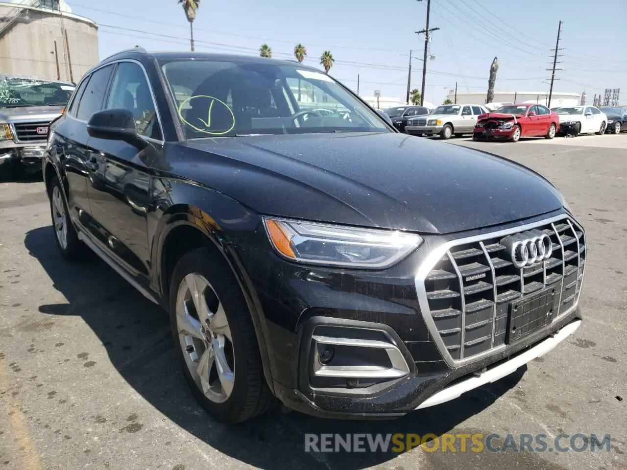 1 fotografías del automóvil dañado WA1BAAFYXM2045654 AUDI Q5 2021