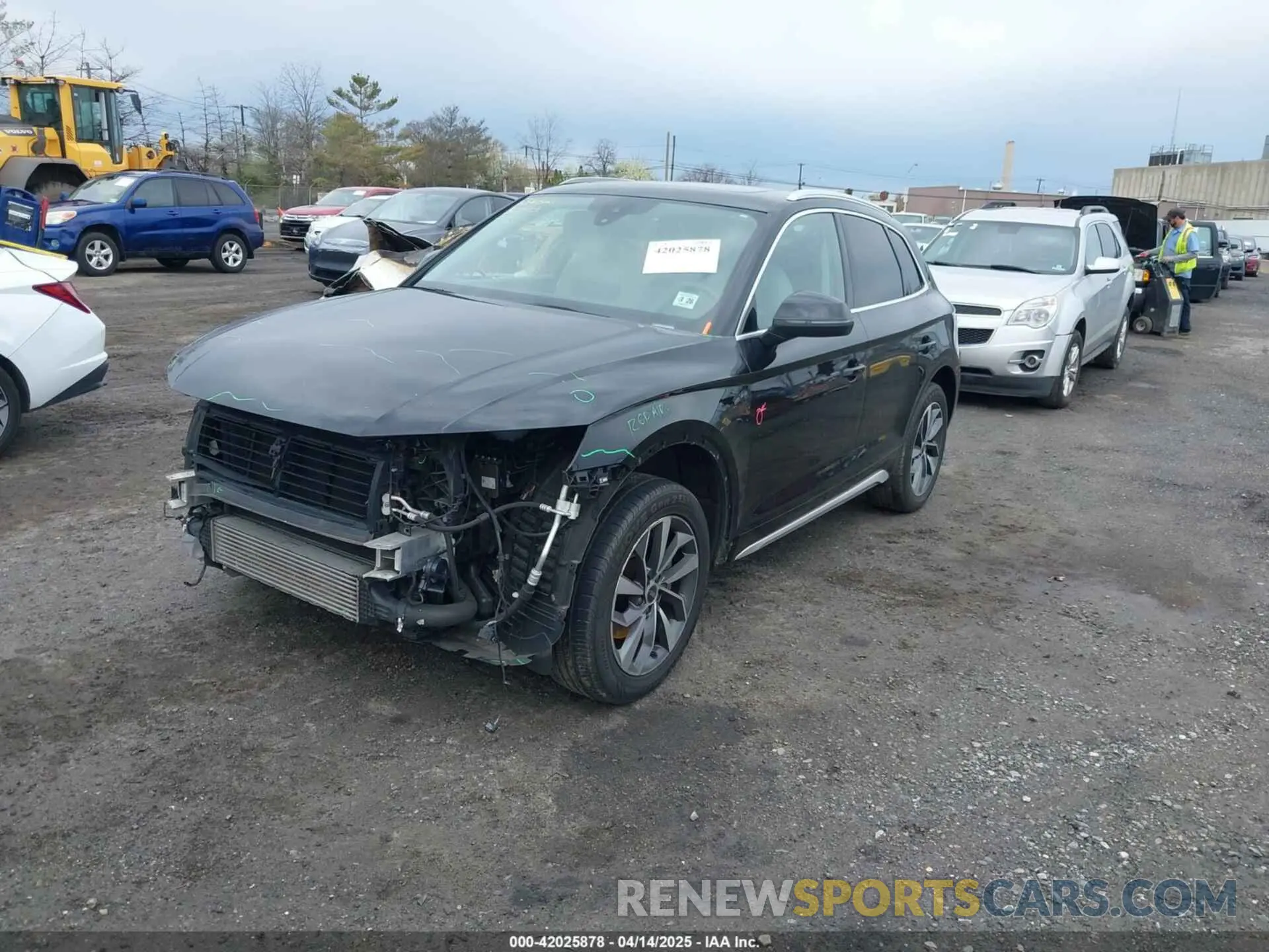 2 fotografías del automóvil dañado WA1BAAFYXM2117064 AUDI Q5 2021