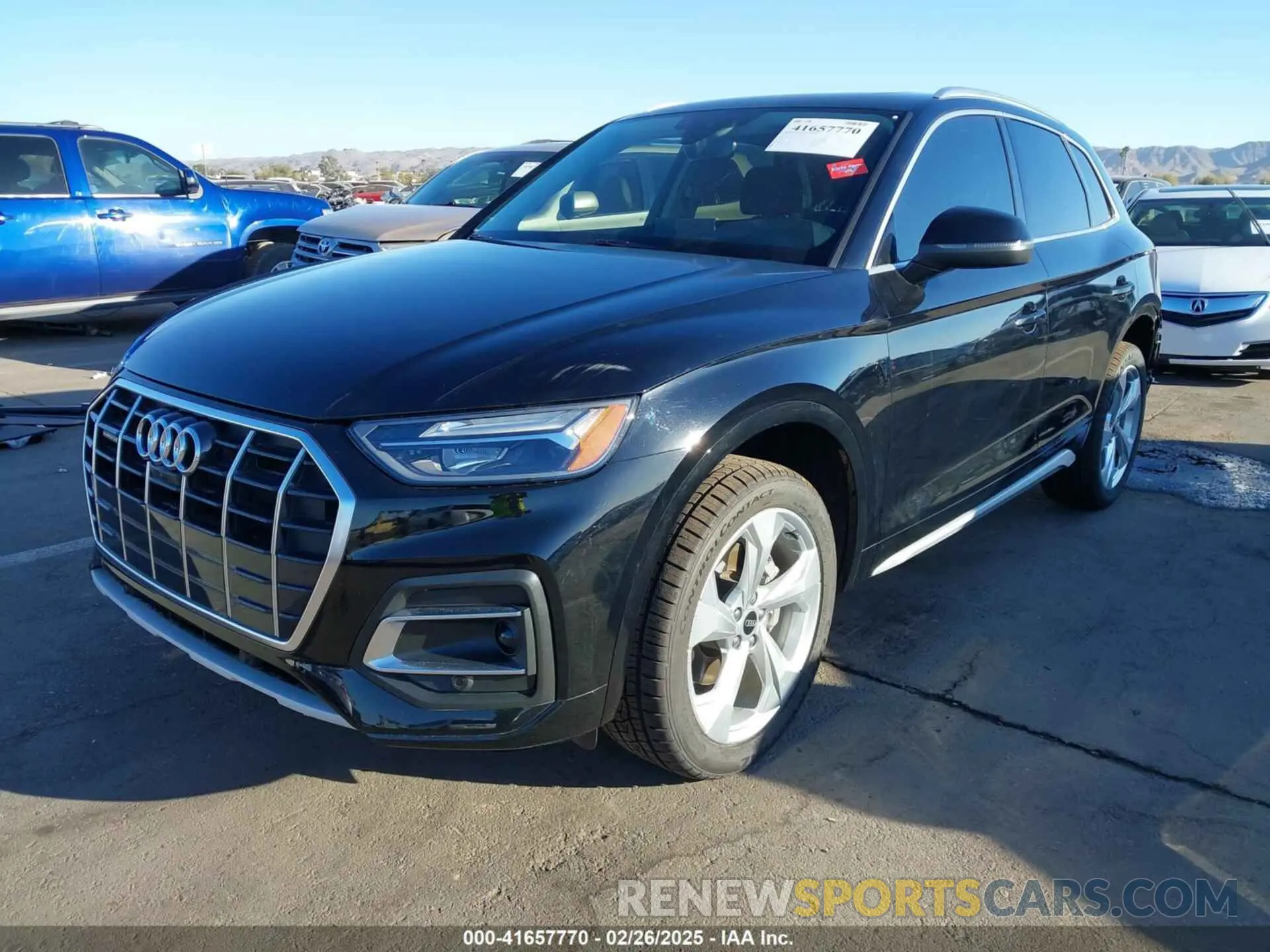 2 fotografías del automóvil dañado WA1BAAFYXM2139419 AUDI Q5 2021
