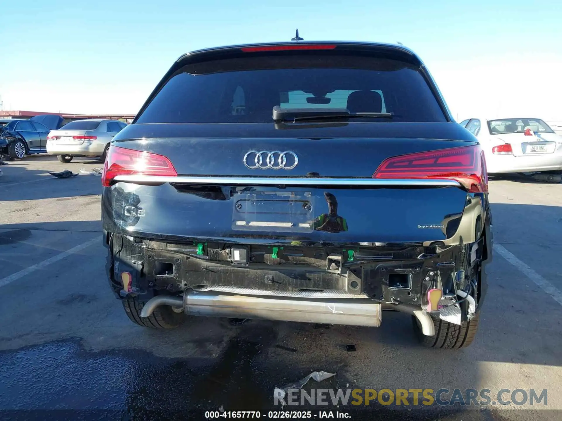 6 fotografías del automóvil dañado WA1BAAFYXM2139419 AUDI Q5 2021