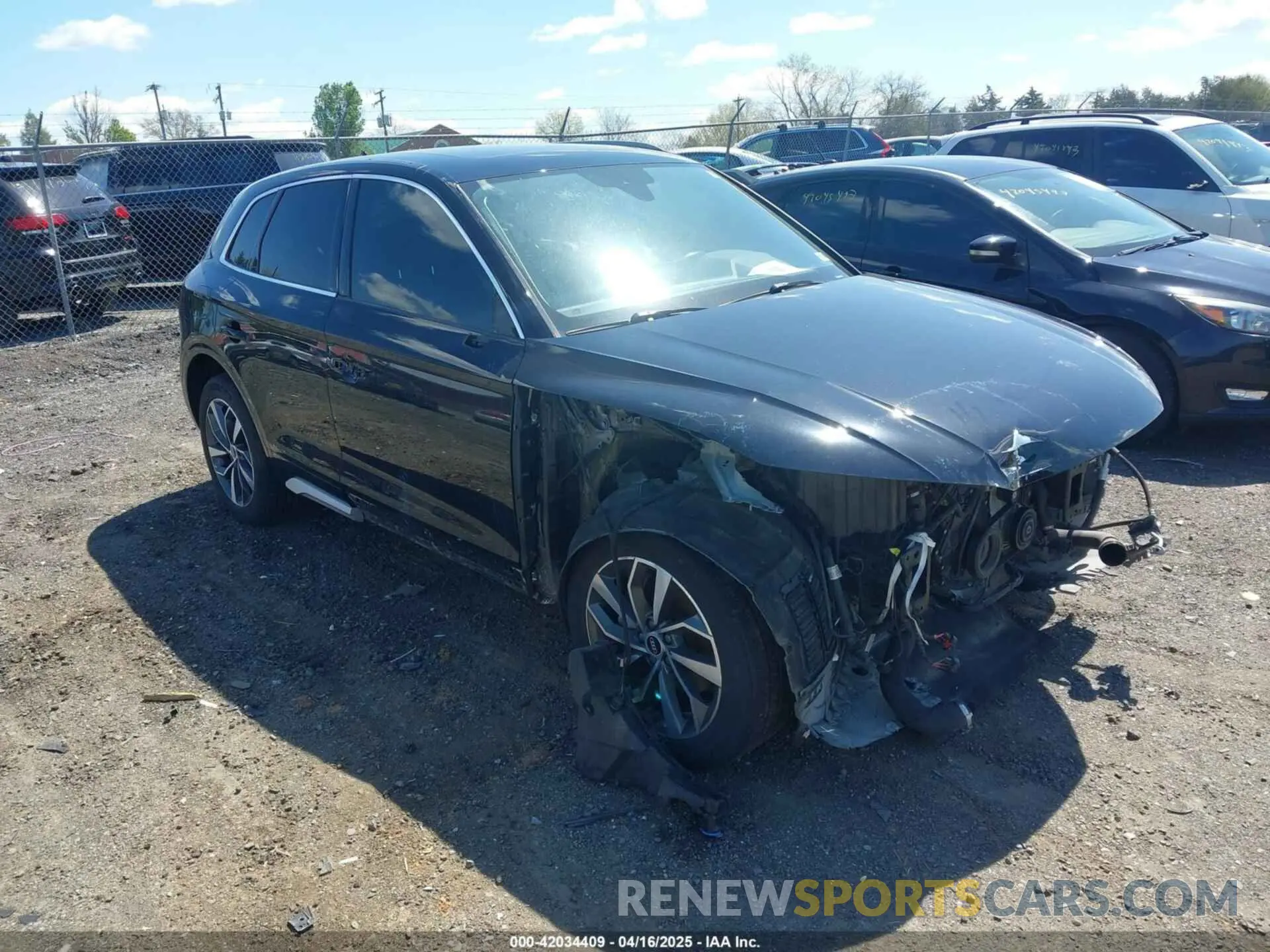 1 fotografías del automóvil dañado WA1BABFYXM2045191 AUDI Q5 2021