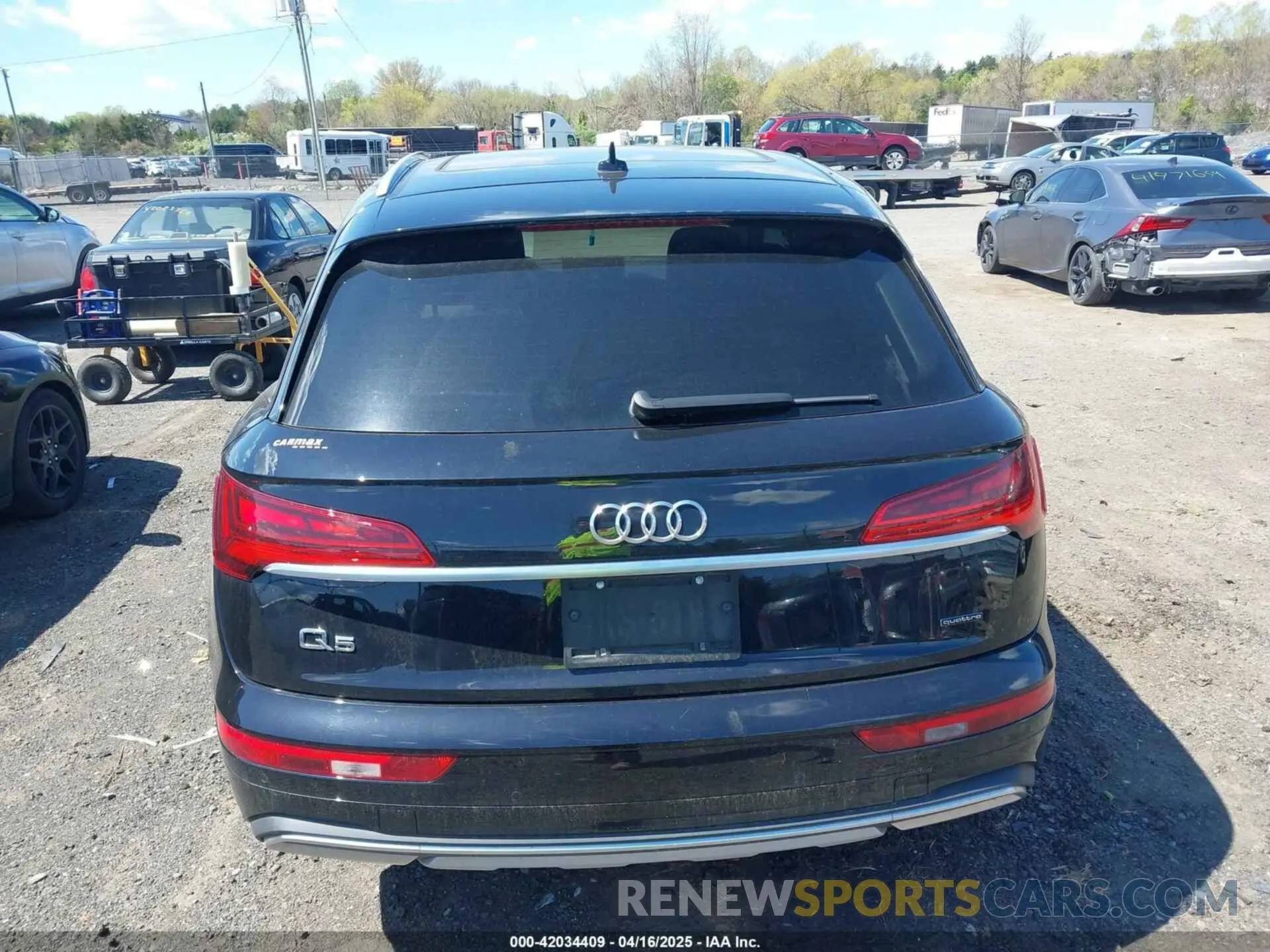 17 fotografías del automóvil dañado WA1BABFYXM2045191 AUDI Q5 2021