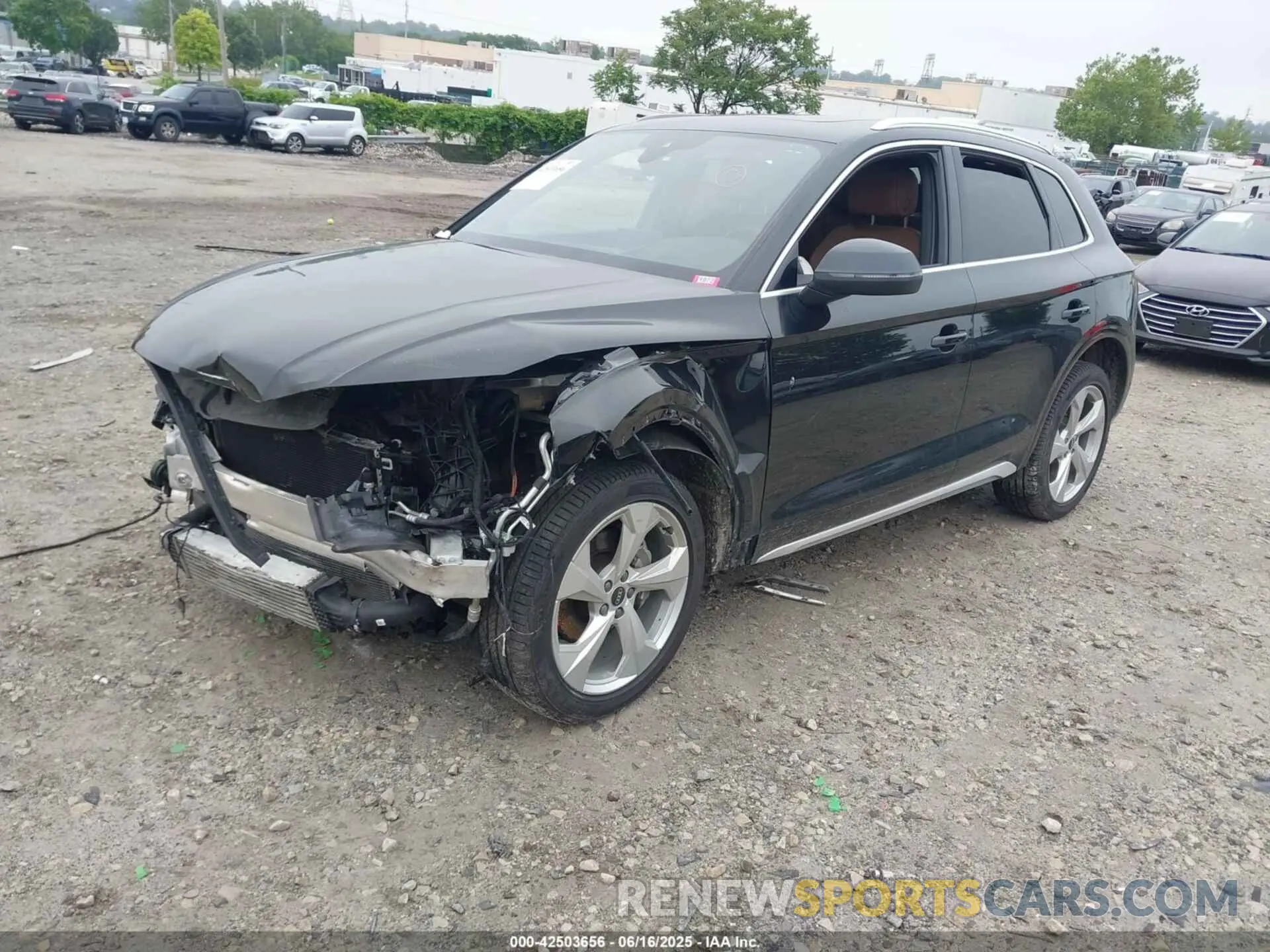 2 fotografías del automóvil dañado WA1CAAFY5M2020908 AUDI Q5 2021