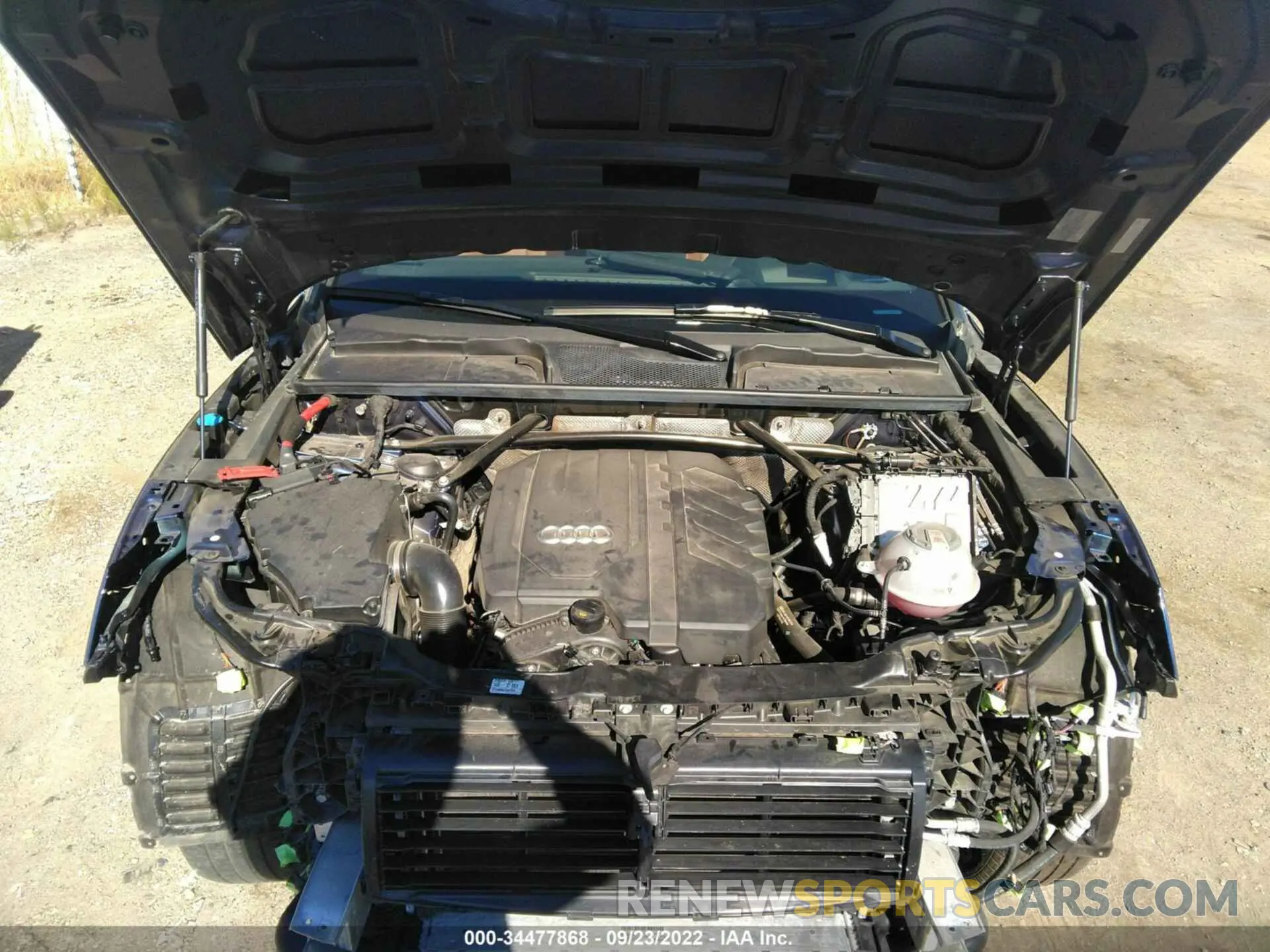 10 fotografías del automóvil dañado WA1CAAFY5M2062544 AUDI Q5 2021