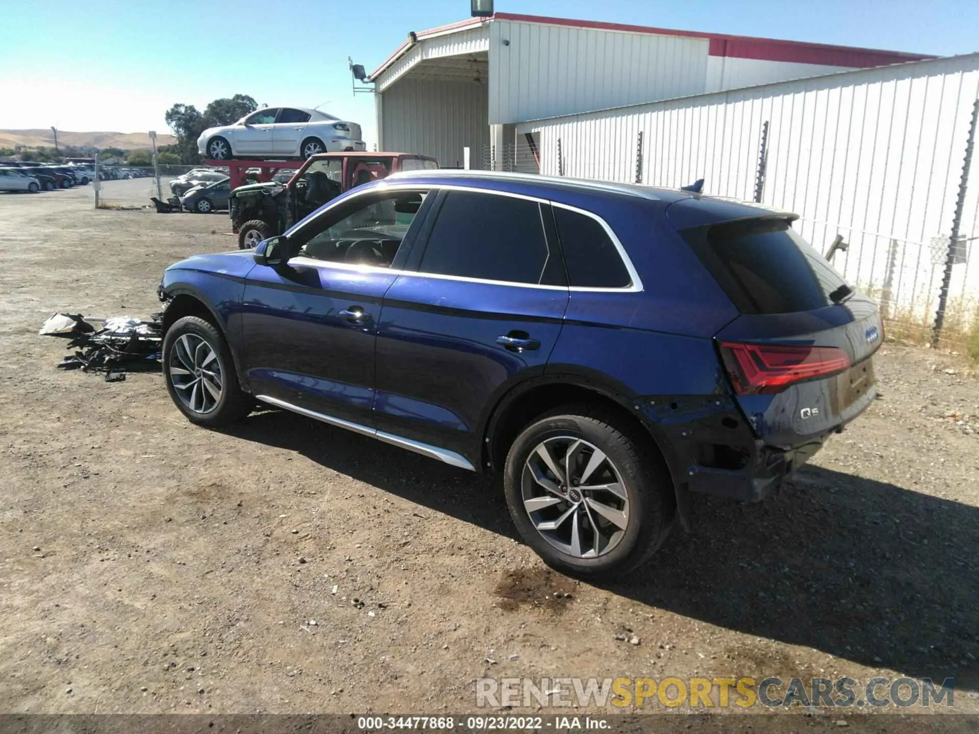 3 fotografías del automóvil dañado WA1CAAFY5M2062544 AUDI Q5 2021