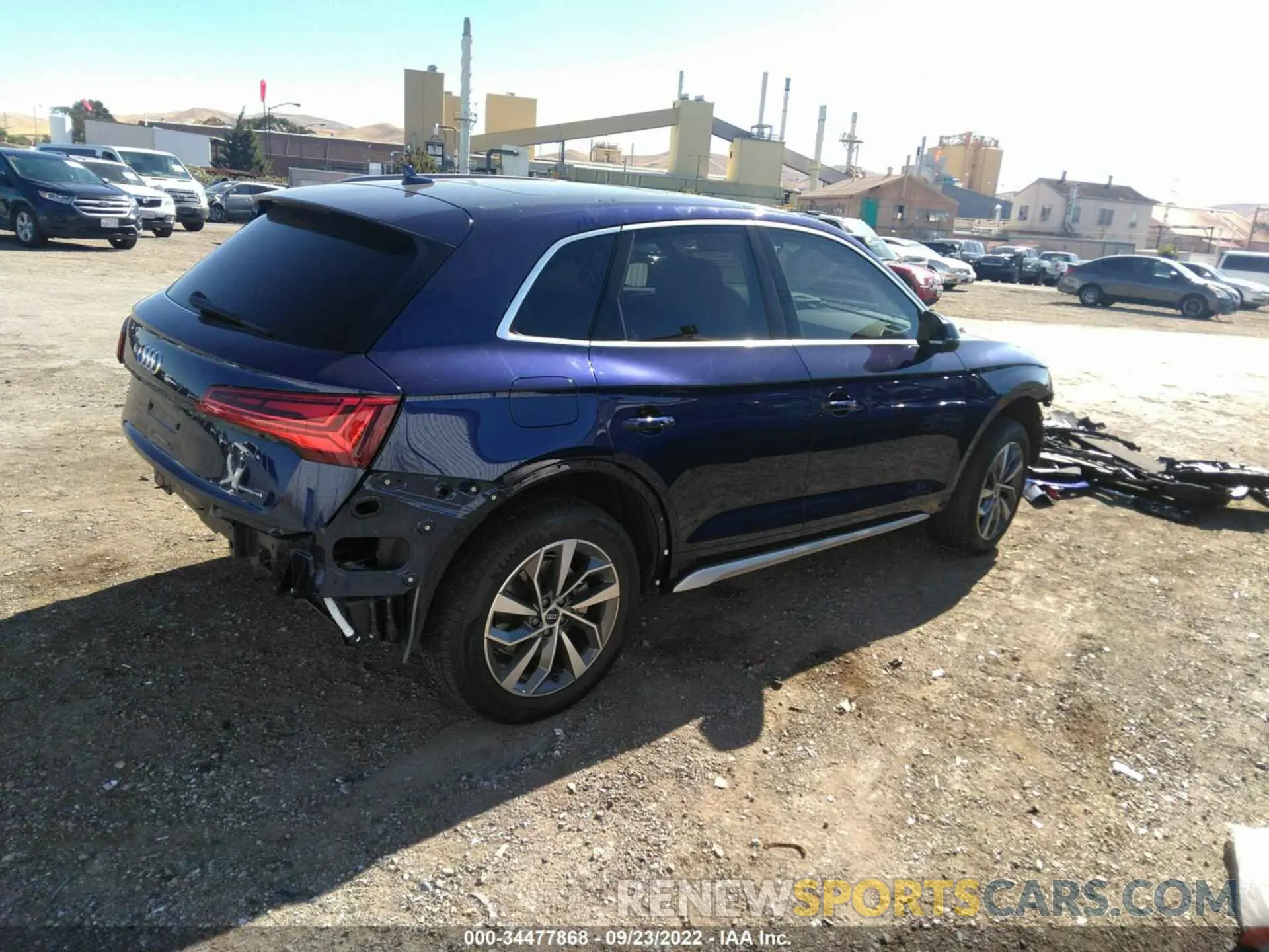 4 fotografías del automóvil dañado WA1CAAFY5M2062544 AUDI Q5 2021