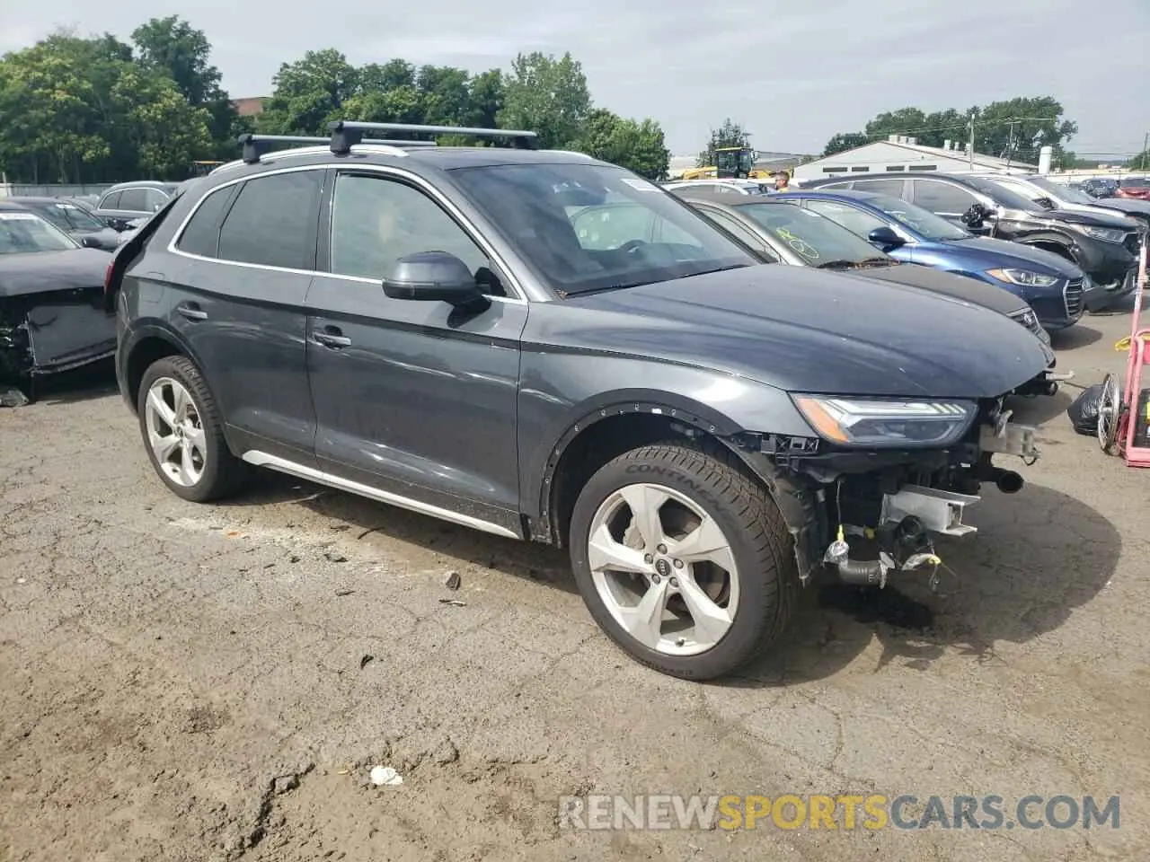 4 fotografías del automóvil dañado WA1CAAFY5M2106946 AUDI Q5 2021