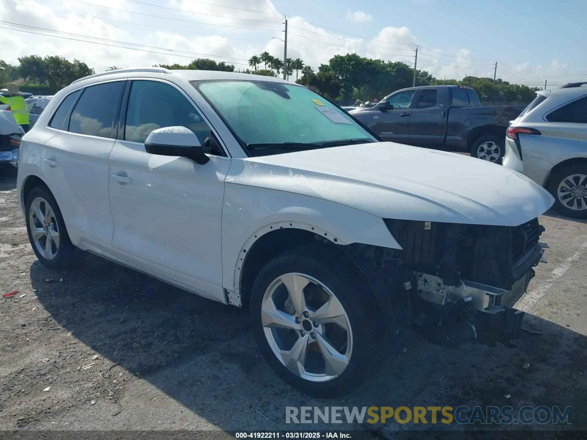 1 fotografías del automóvil dañado WA1CAAFY7M2034552 AUDI Q5 2021