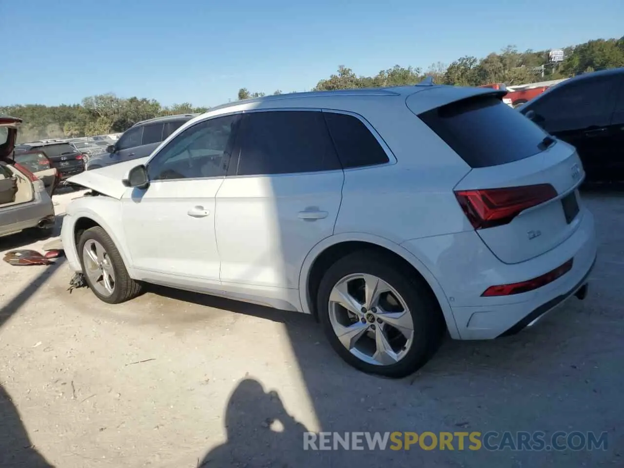 2 fotografías del automóvil dañado WA1CAAFY7M2102509 AUDI Q5 2021