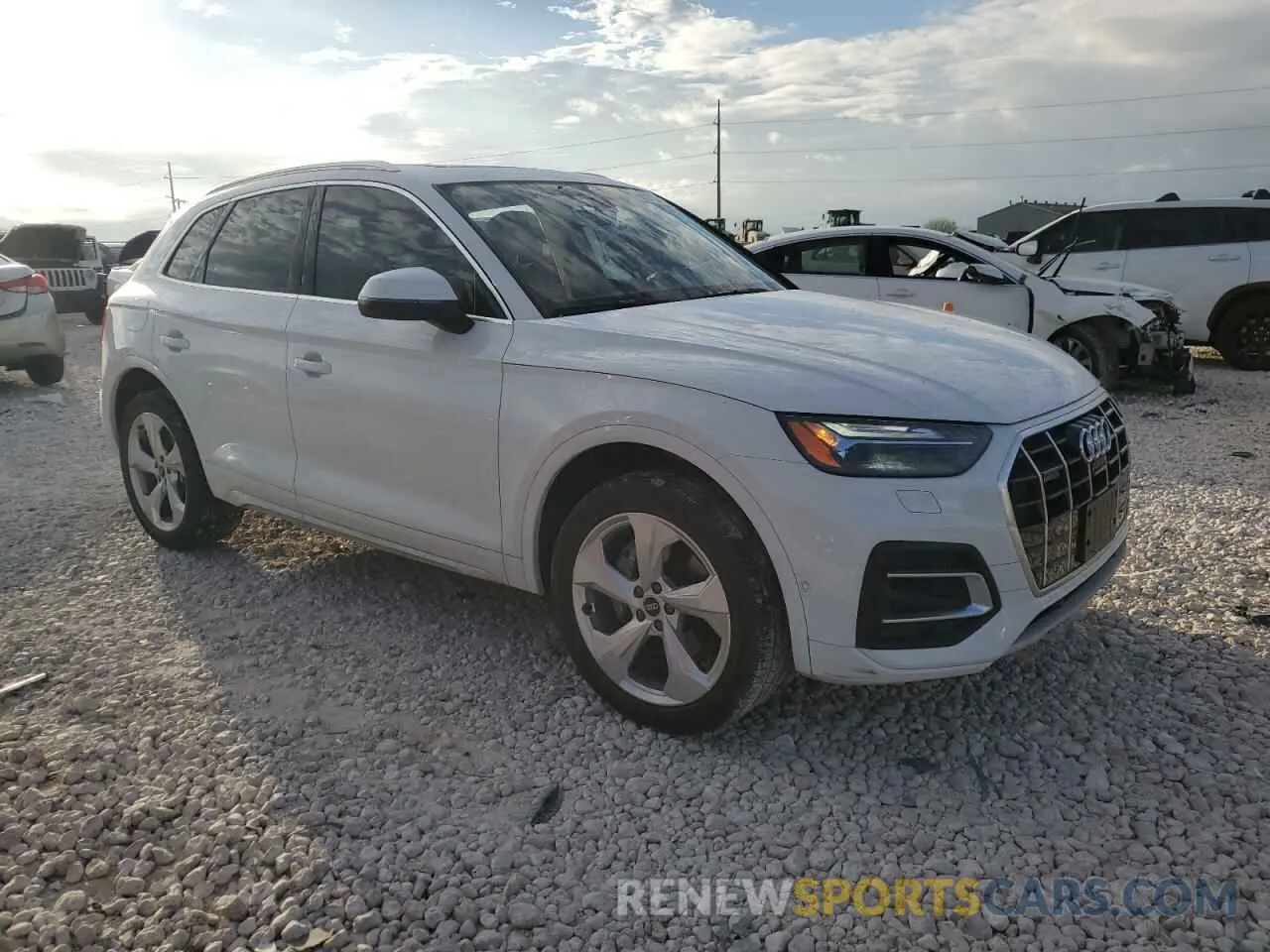 4 fotografías del automóvil dañado WA1CABFY6M2111594 AUDI Q5 2021