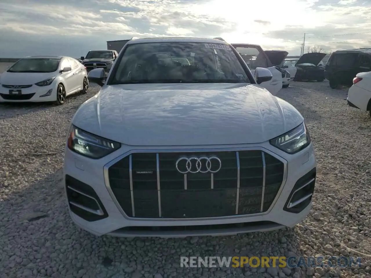 5 fotografías del automóvil dañado WA1CABFY6M2111594 AUDI Q5 2021