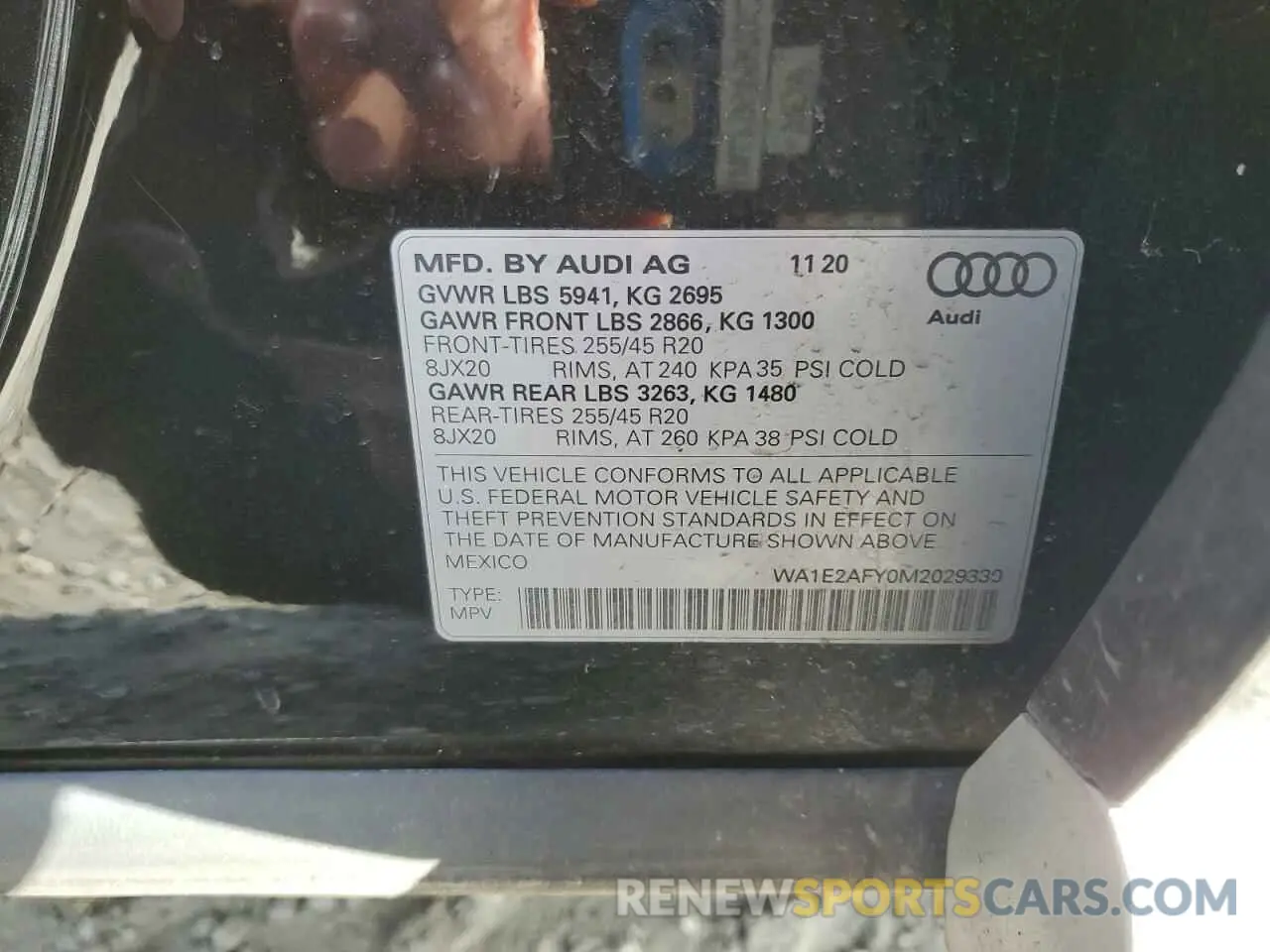 13 fotografías del automóvil dañado WA1E2AFY0M2029330 AUDI Q5 2021