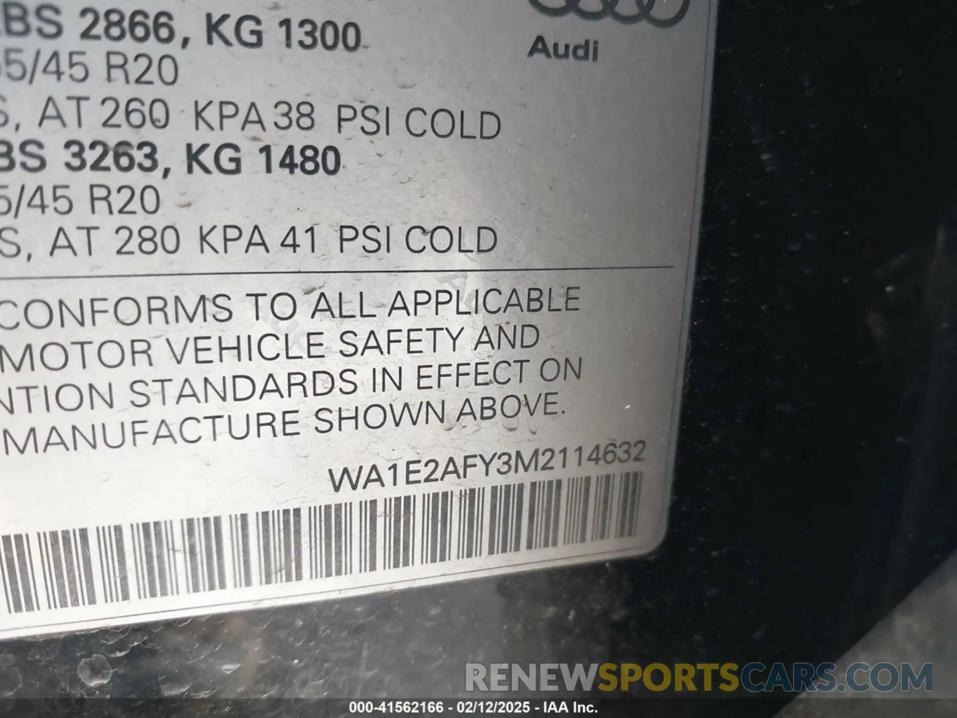 9 fotografías del automóvil dañado WA1E2AFY3M2114632 AUDI Q5 2021
