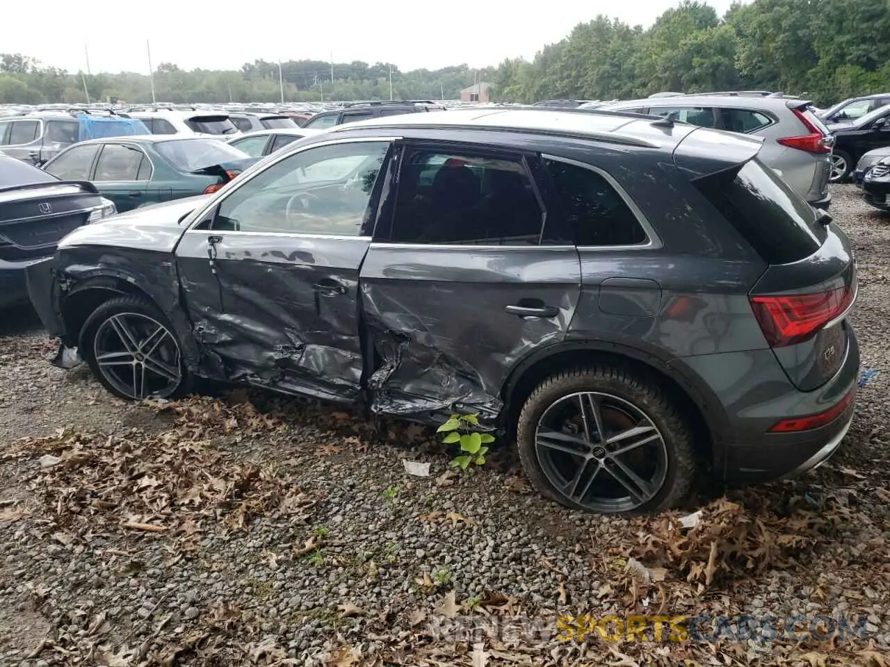2 fotografías del automóvil dañado WA1E2AFY7M2072286 AUDI Q5 2021