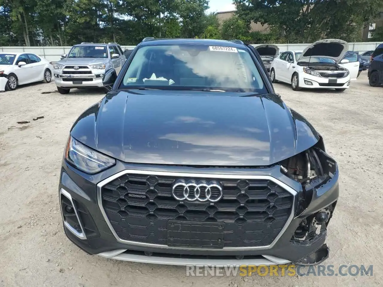 5 fotografías del automóvil dañado WA1E2AFY7M2072286 AUDI Q5 2021
