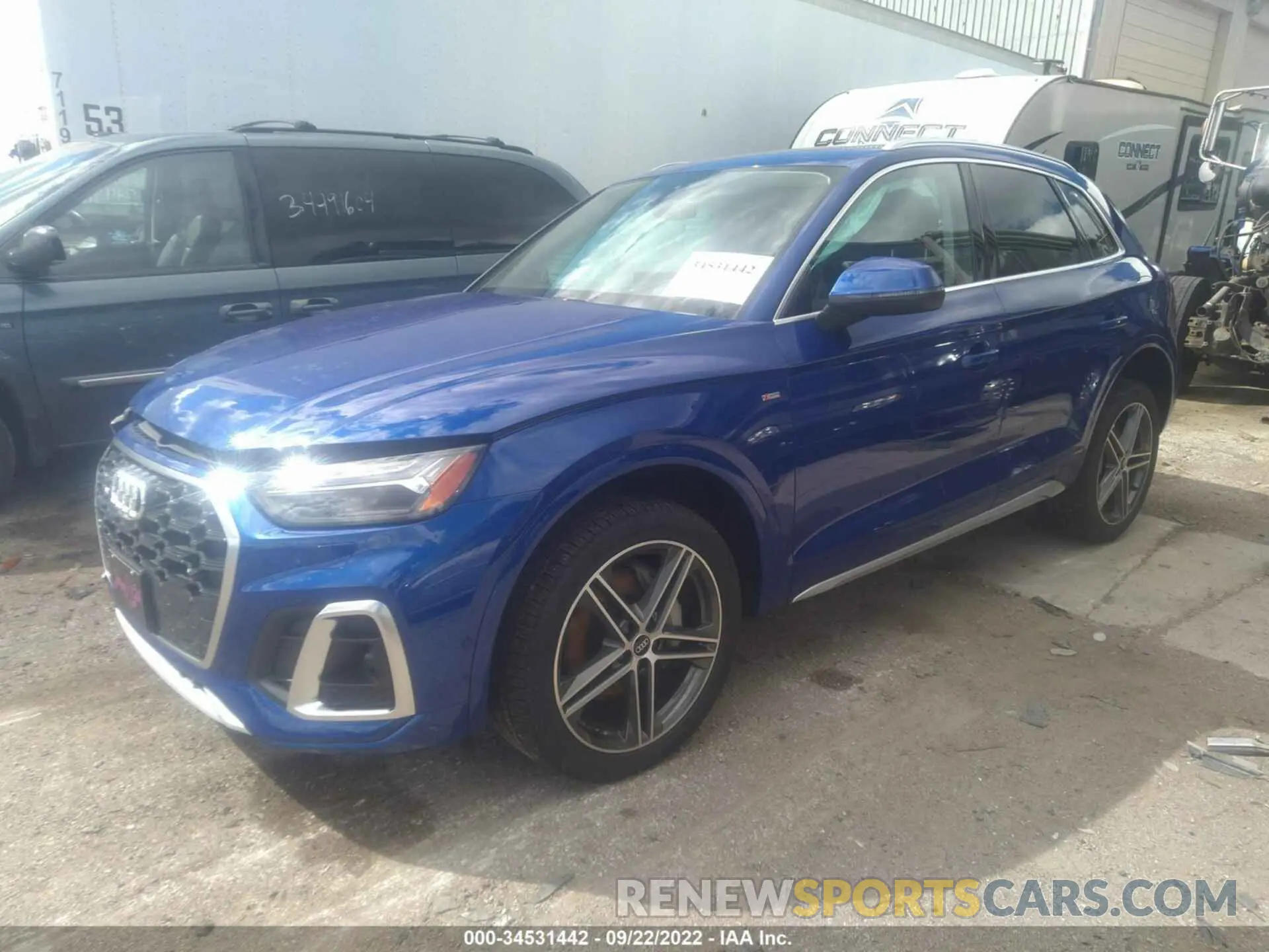 2 fotografías del automóvil dañado WA1F2AFYXM2083092 AUDI Q5 2021