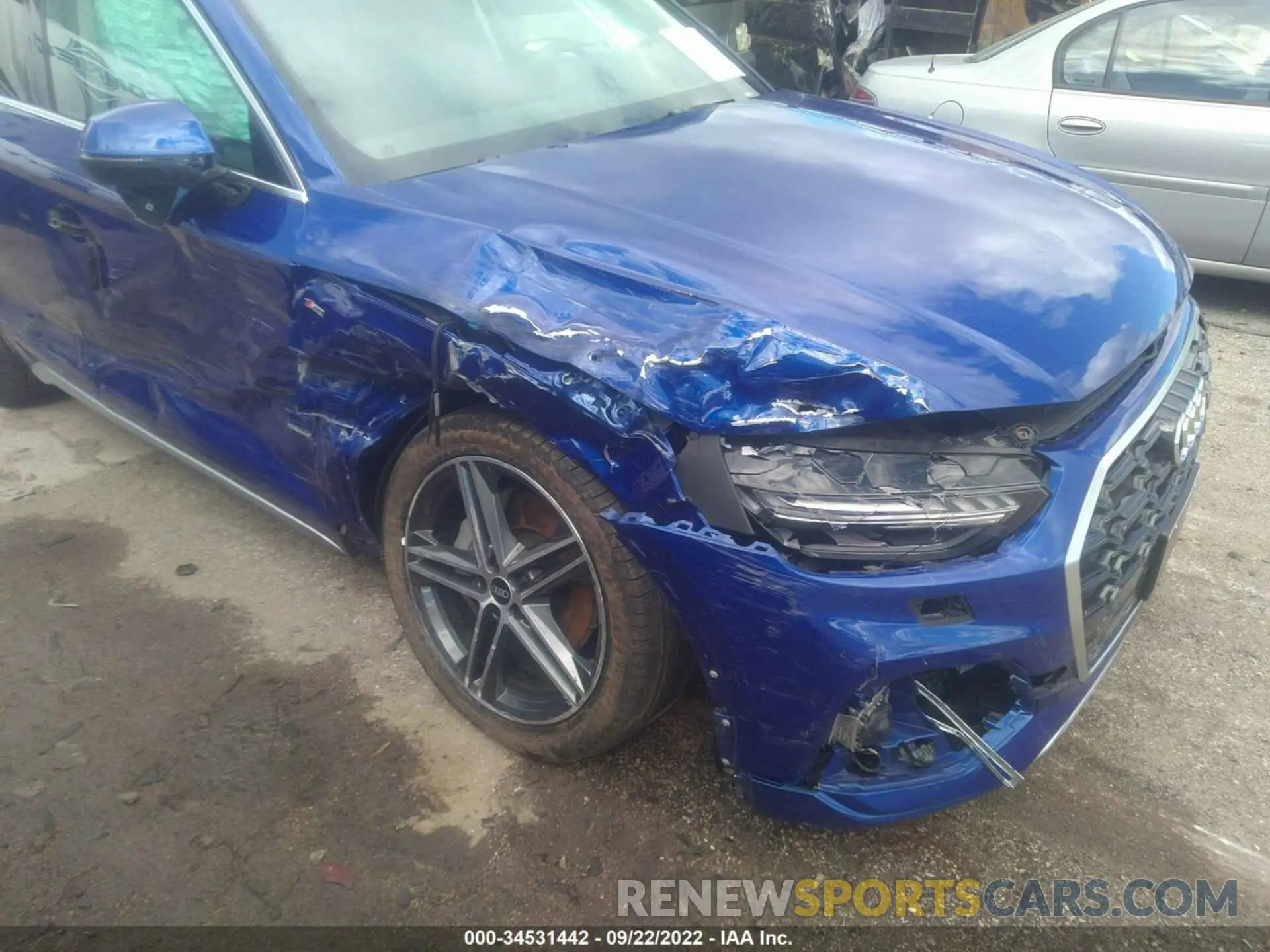 6 fotografías del automóvil dañado WA1F2AFYXM2083092 AUDI Q5 2021