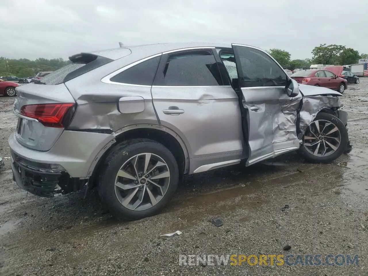 3 fotografías del automóvil dañado WA14AAFY5N2072545 AUDI Q5 2022