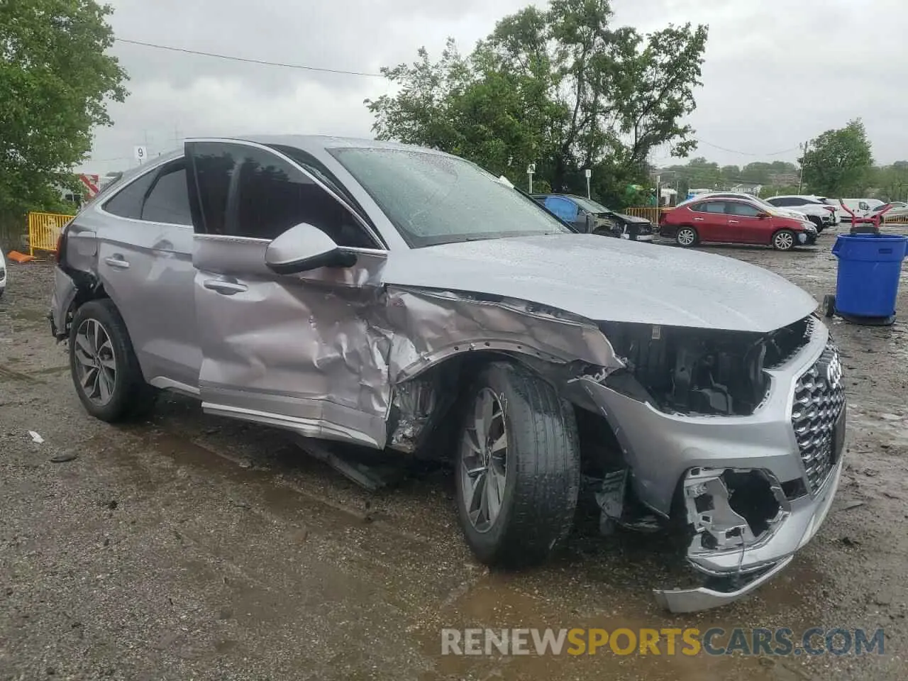 4 fotografías del automóvil dañado WA14AAFY5N2072545 AUDI Q5 2022