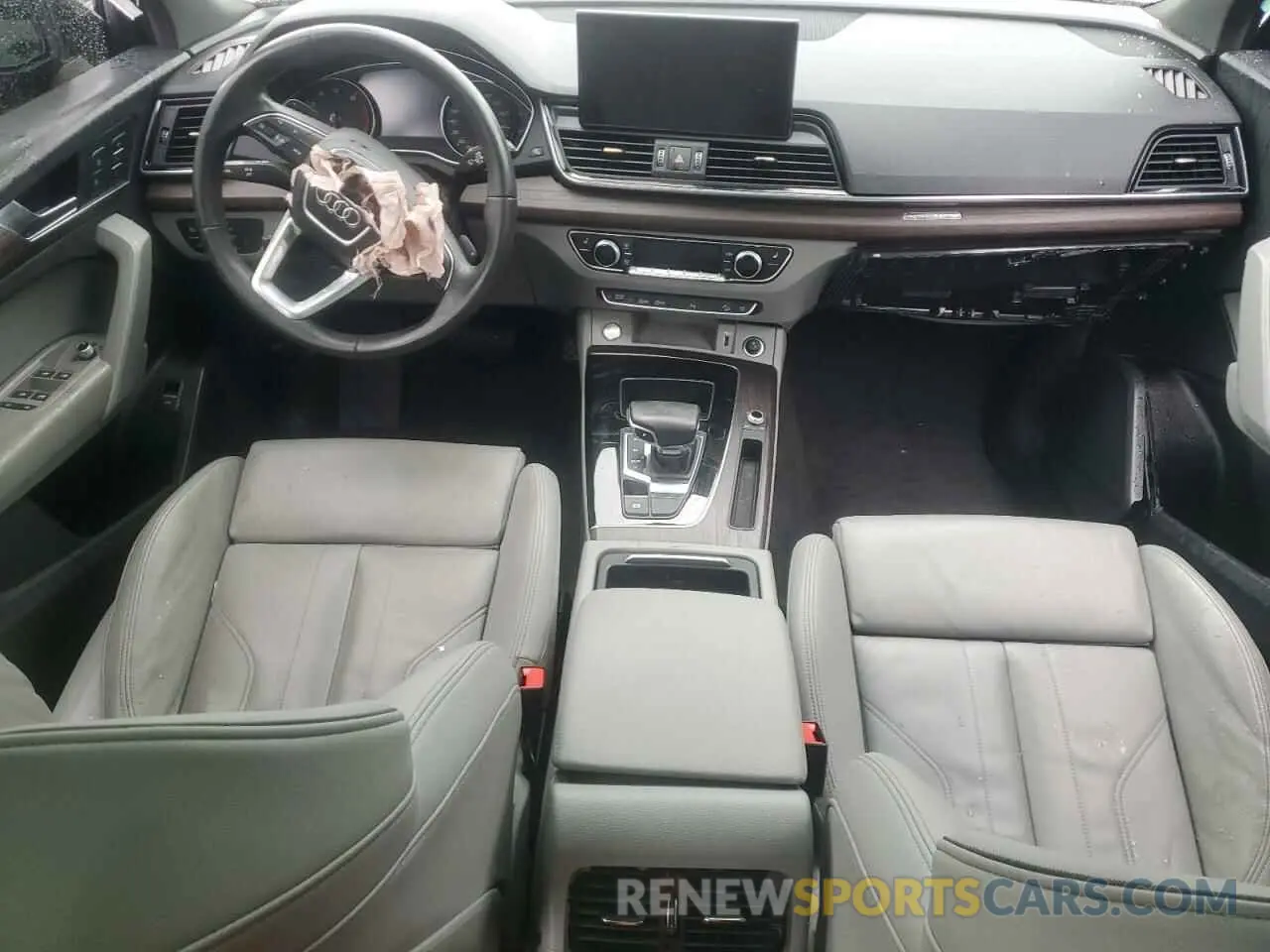 8 fotografías del automóvil dañado WA14AAFY5N2072545 AUDI Q5 2022