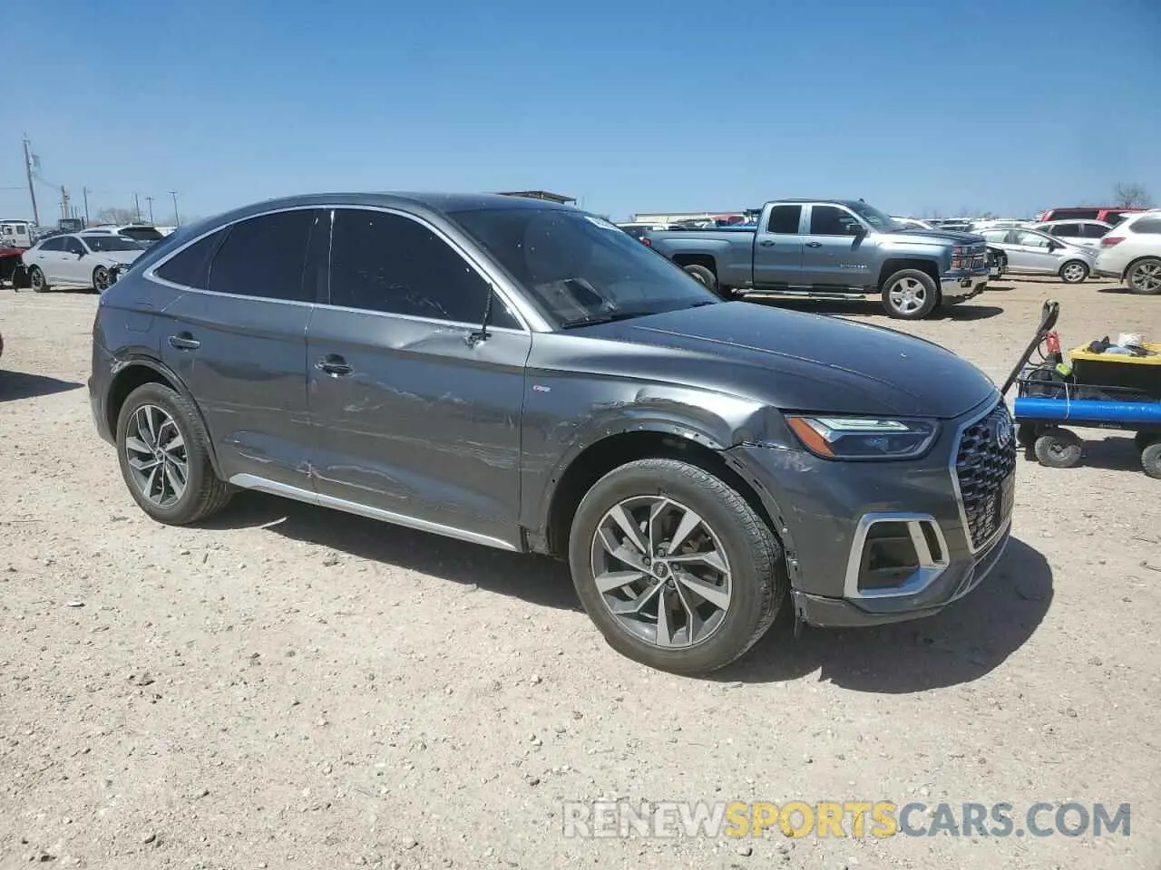 4 fotografías del automóvil dañado WA14AAFY8N2032184 AUDI Q5 2022