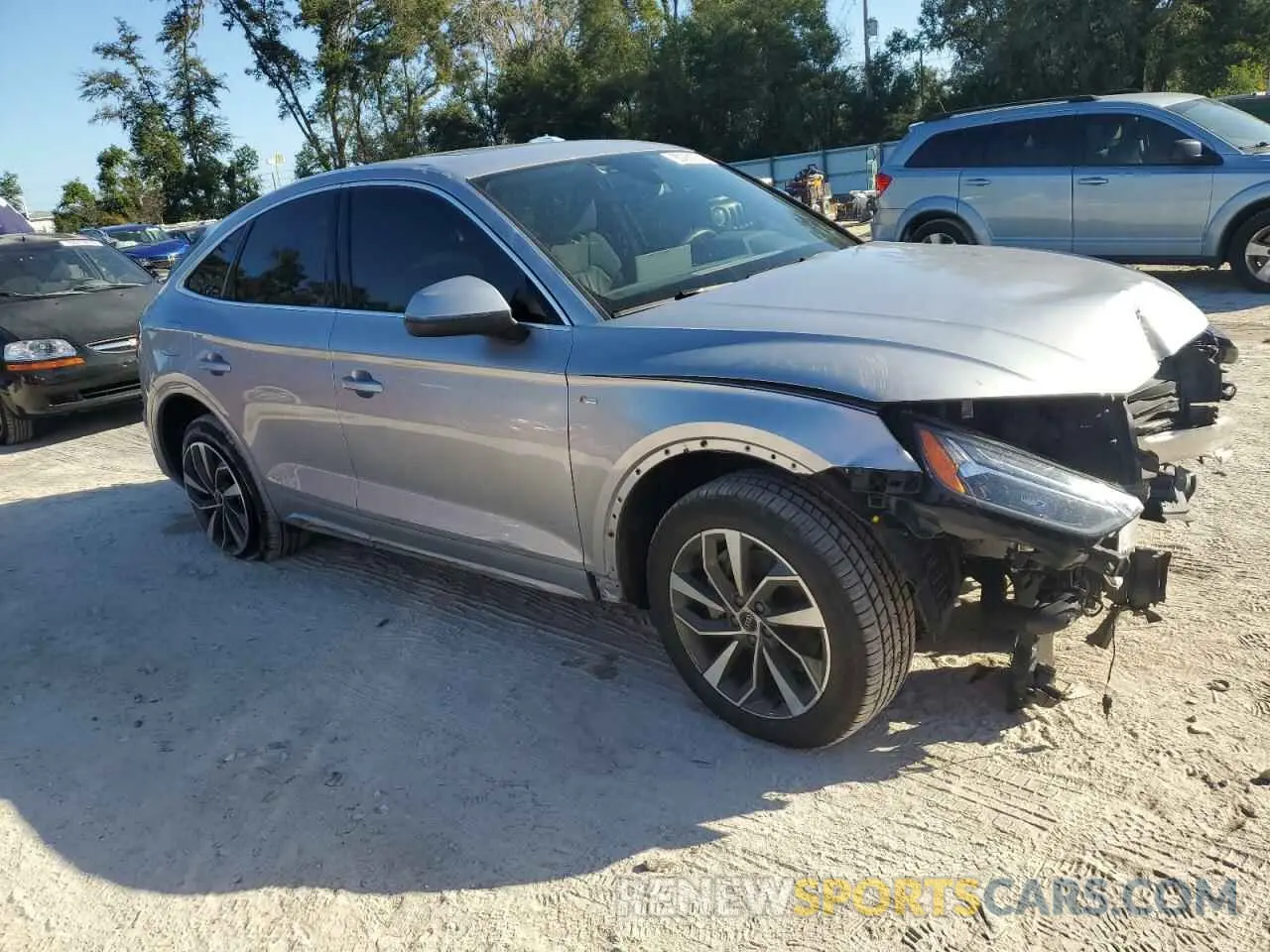 4 fotografías del automóvil dañado WA15AAFY8N2111682 AUDI Q5 2022