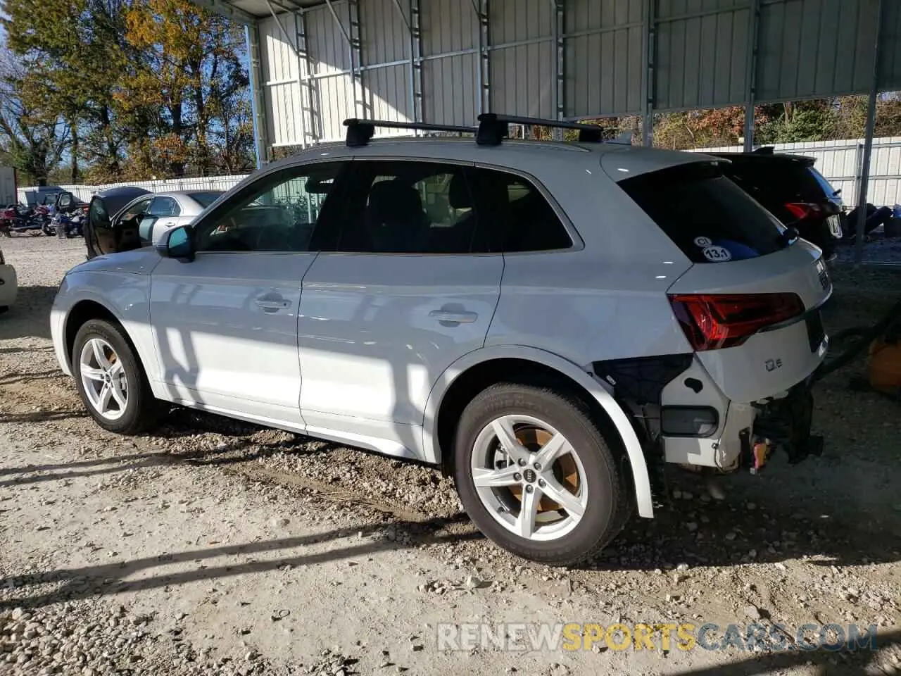 2 fotografías del automóvil dañado WA1ABAFY6N2125396 AUDI Q5 2022
