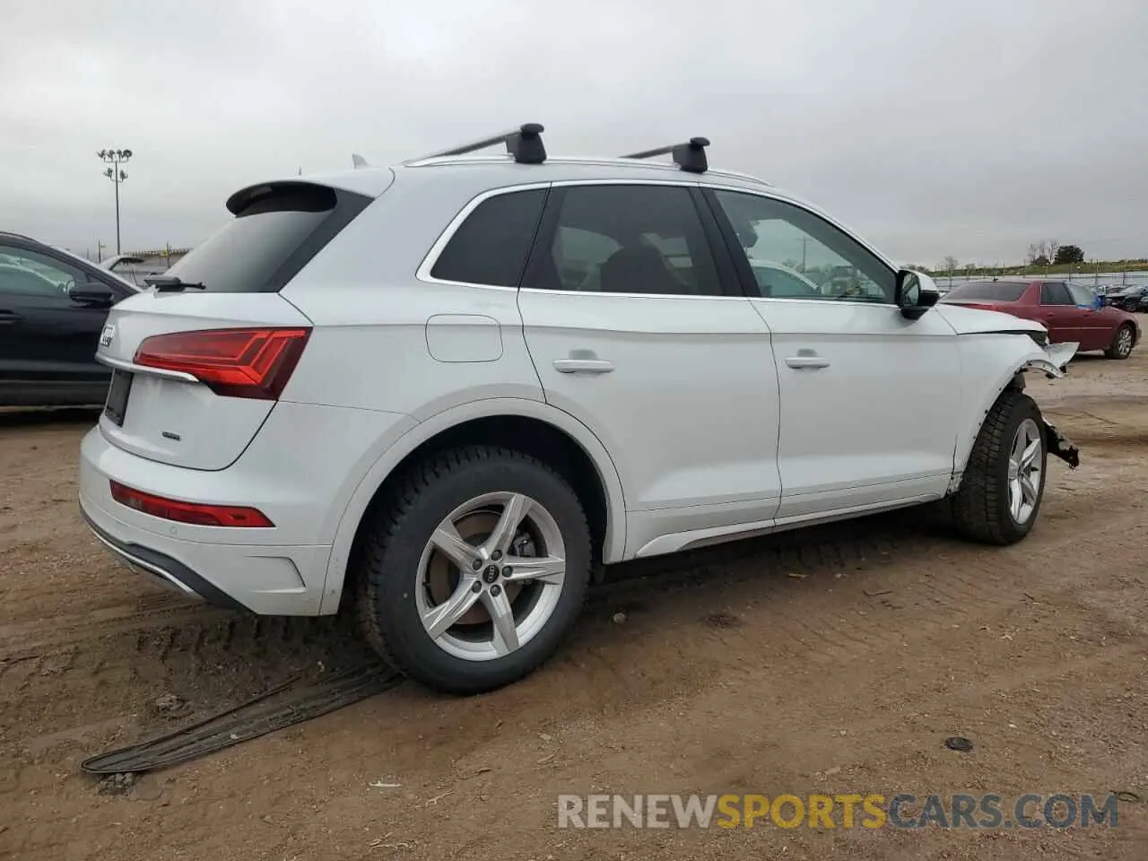 3 fotografías del automóvil dañado WA1ABAFY7N2121812 AUDI Q5 2022