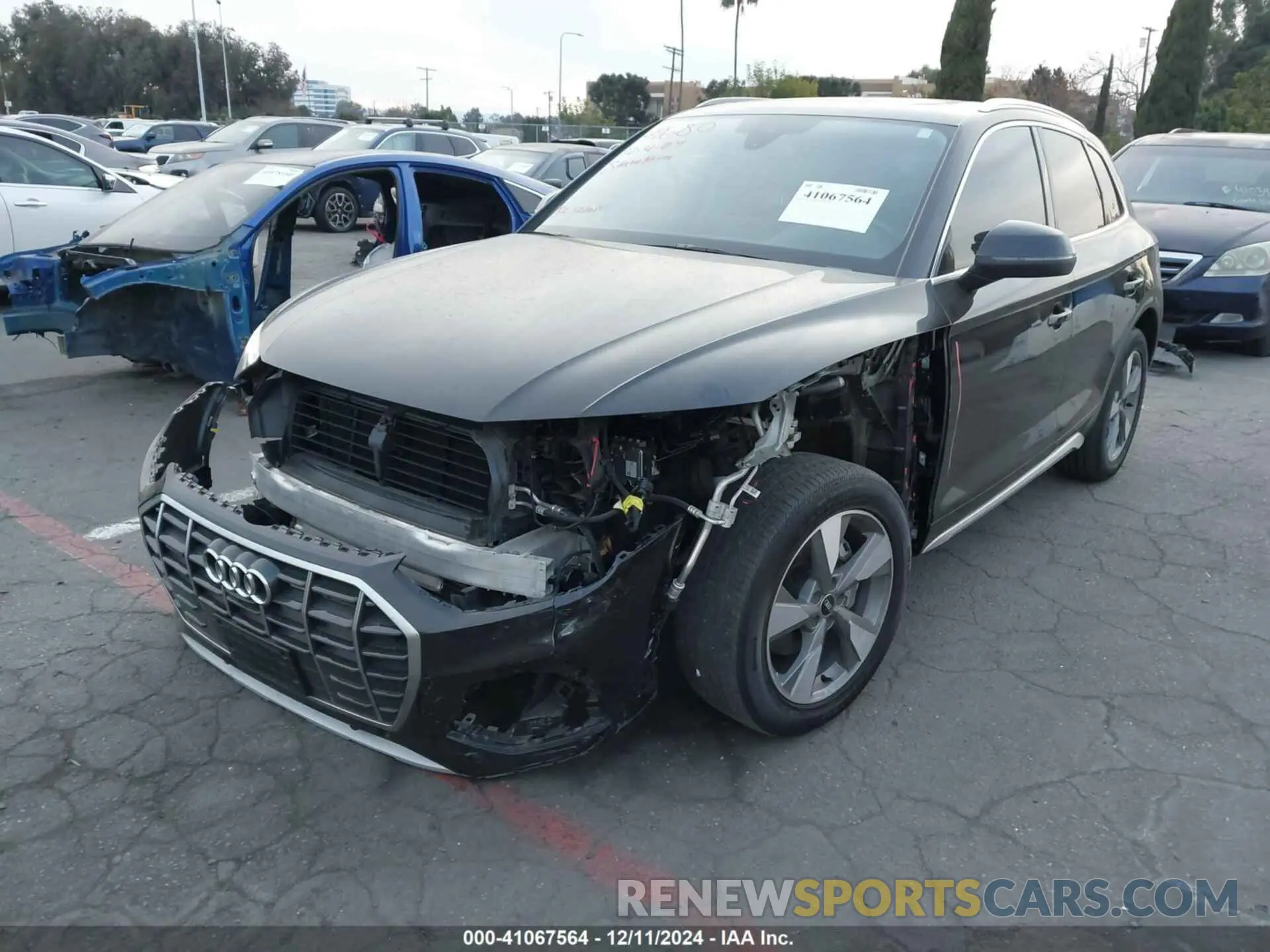 6 fotografías del automóvil dañado WA1BBAFY9N2126949 AUDI Q5 2022