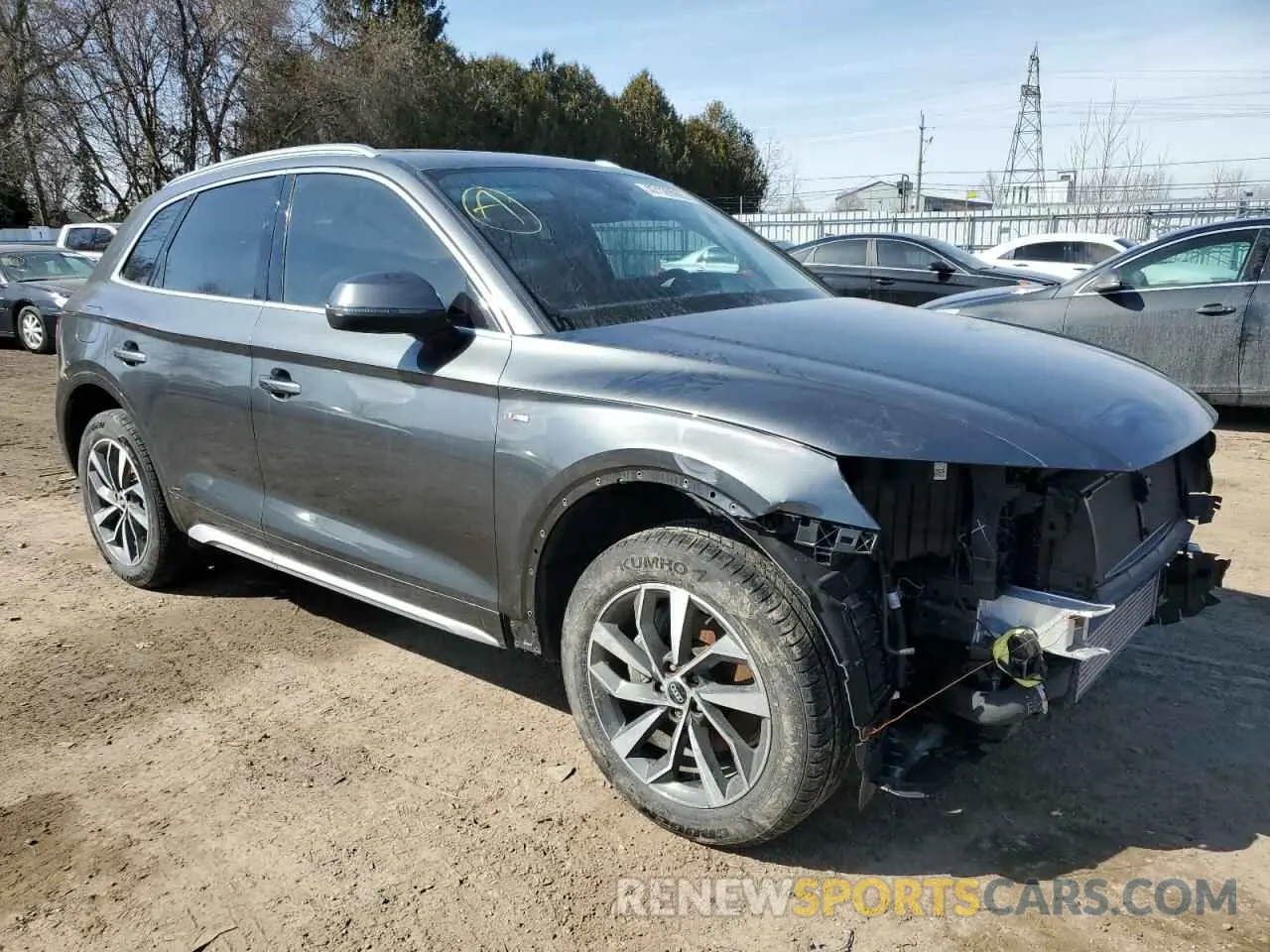 4 fotografías del automóvil dañado WA1EAAFY2N2028782 AUDI Q5 2022
