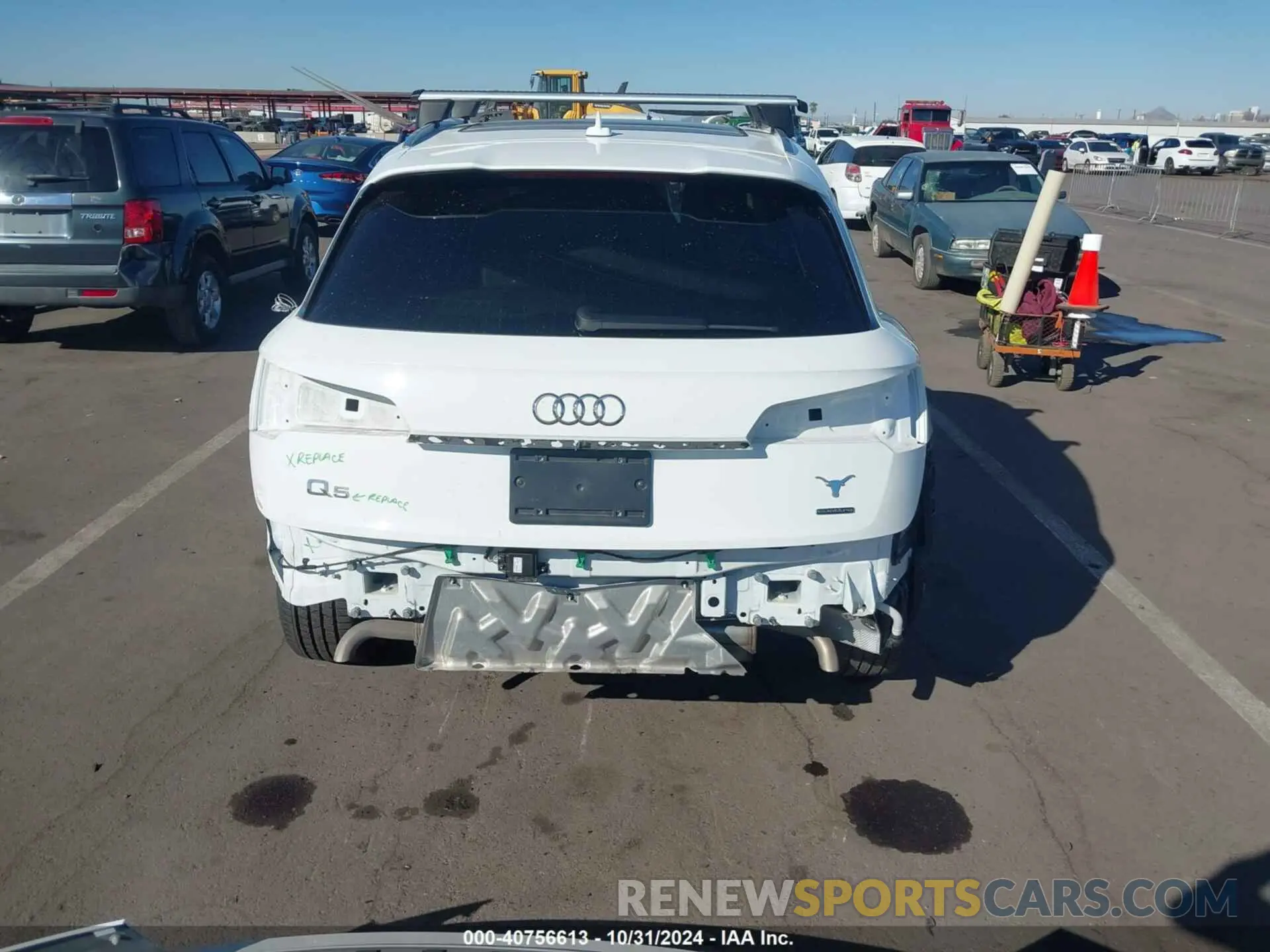 6 fotografías del automóvil dañado WA1EAAFY4N2075490 AUDI Q5 2022