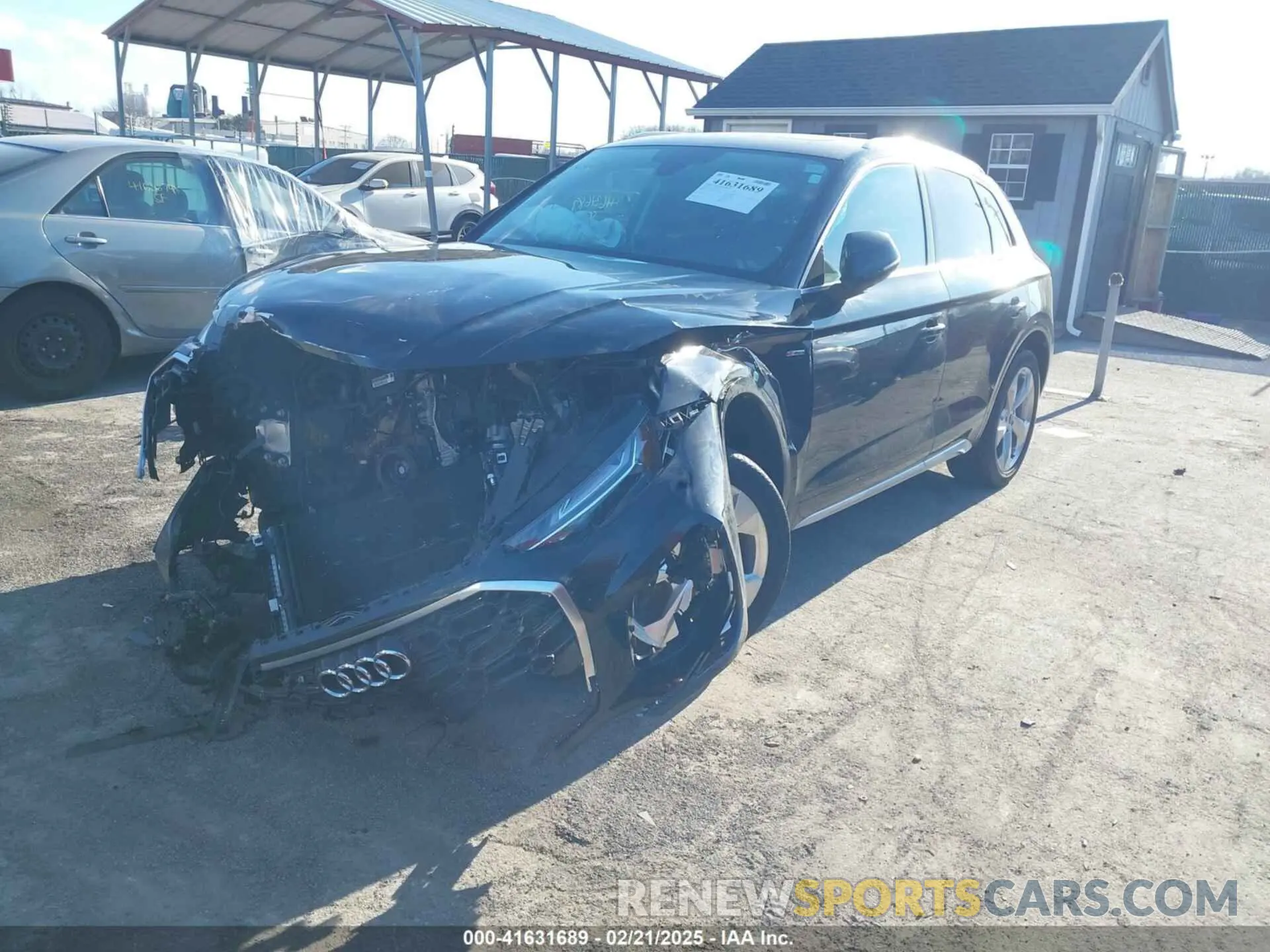 2 fotografías del automóvil dañado WA1EAAFY4N2139947 AUDI Q5 2022
