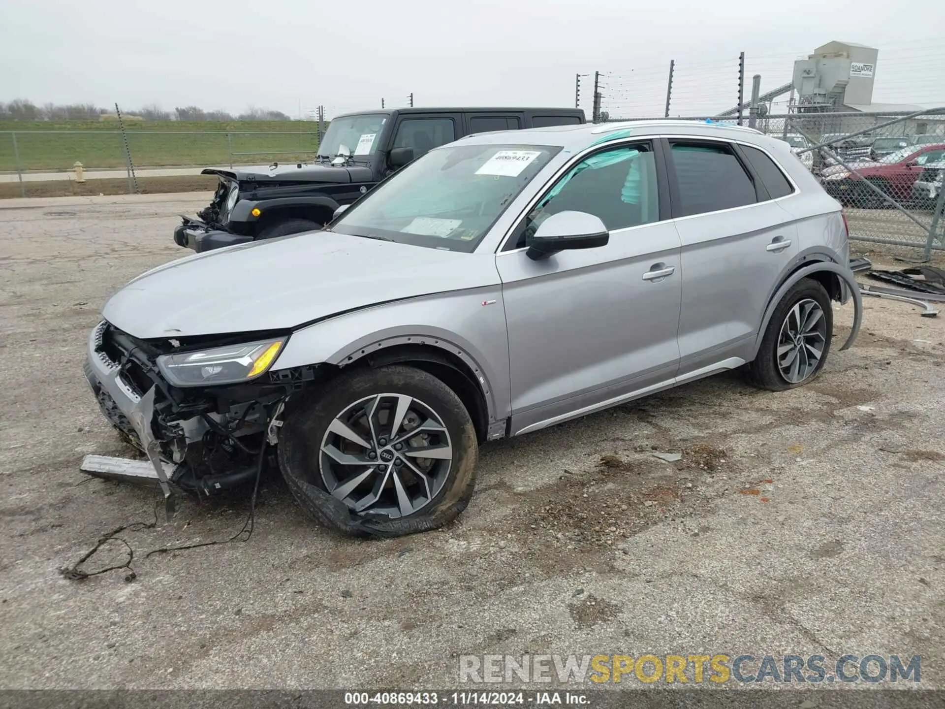 2 fotografías del automóvil dañado WA1EAAFY5N2058178 AUDI Q5 2022